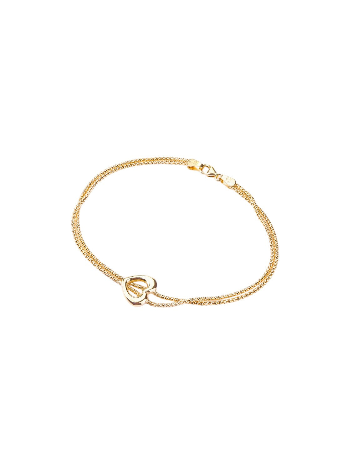 Armband aus 375 Gelbgold Herz-Design