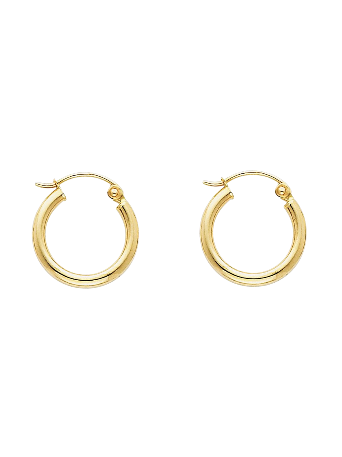 Hoop earrings in 585 (14K) Yellow Gold