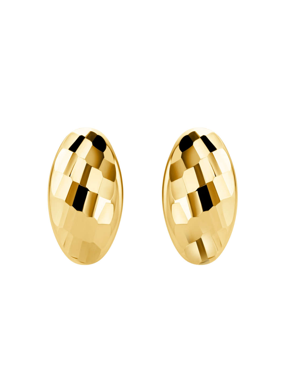 Hoop earrings in 375 (9K) Yellow Gold