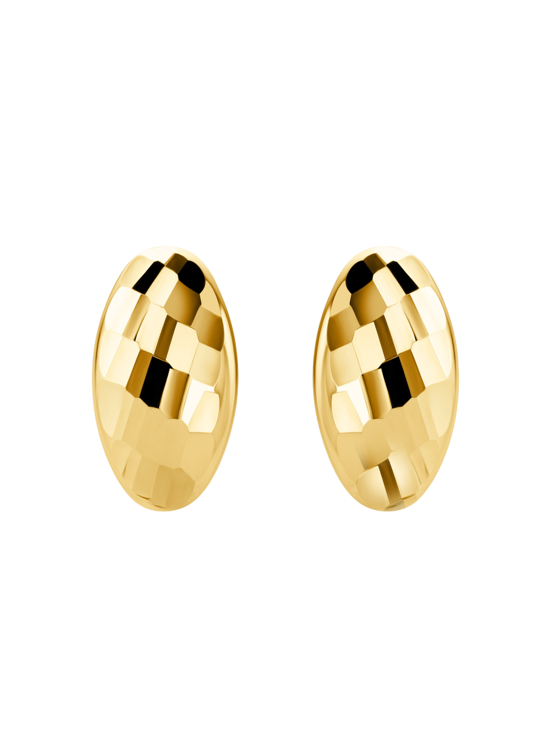 Hoop earrings in 375 (9K) Yellow Gold