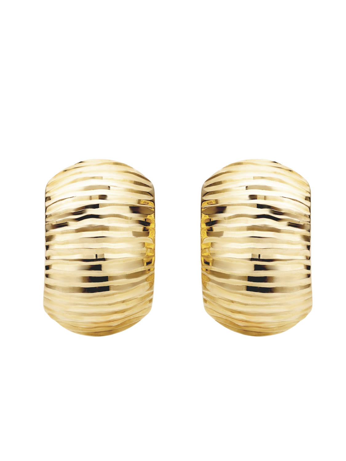 Hoop earrings in 375 (9K) Yellow Gold
