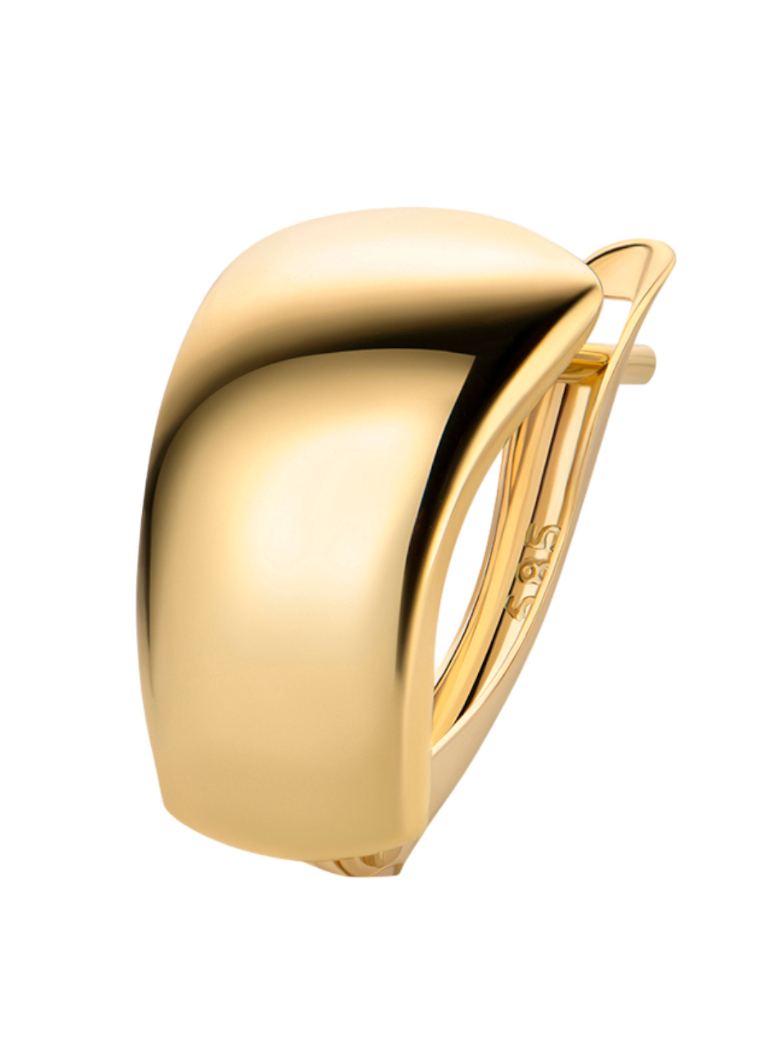 Hoop earrings in 375 (9K) Yellow Gold