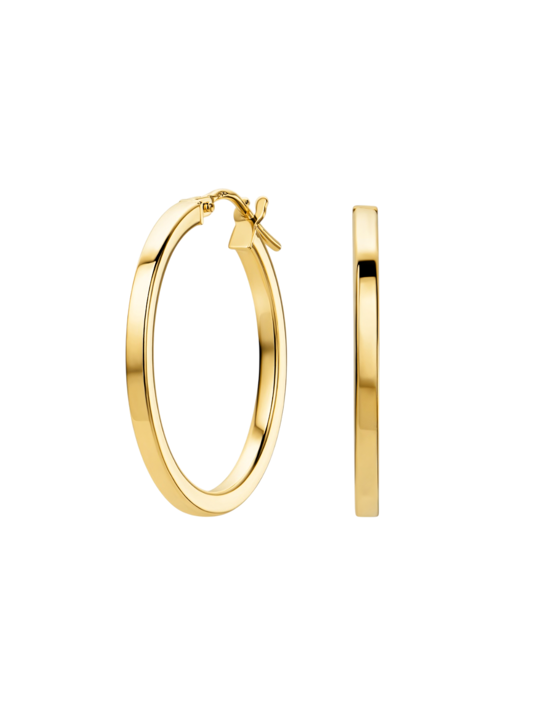 9kt Yellow Gold Hoop Earrings