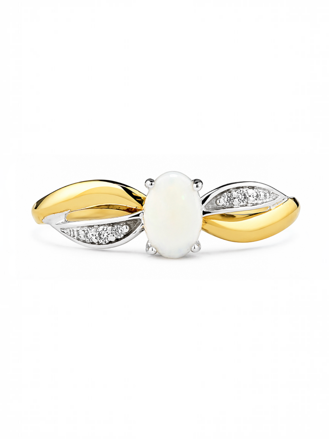 Ring, mit Opal, 375 Gelbgold