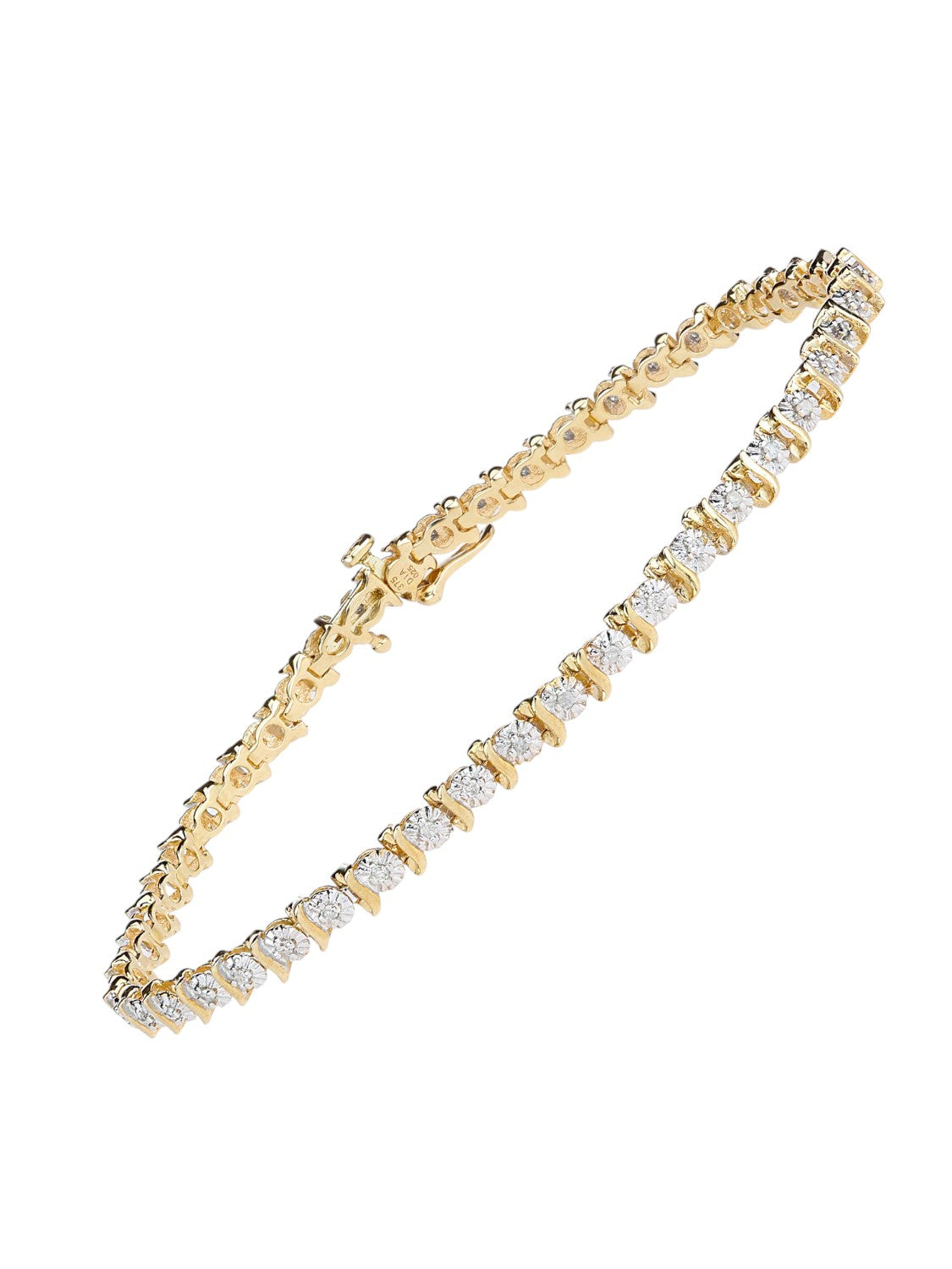 Armband aus 375 Gelbgold mit Diamant
