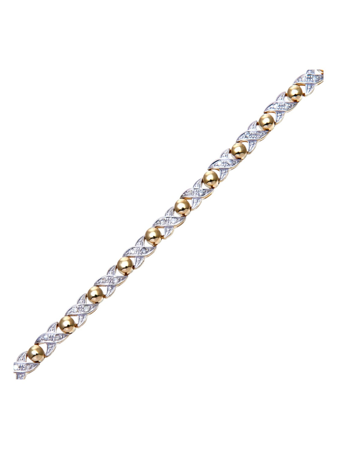Armband aus 375 Gelbgold mit Diamant
