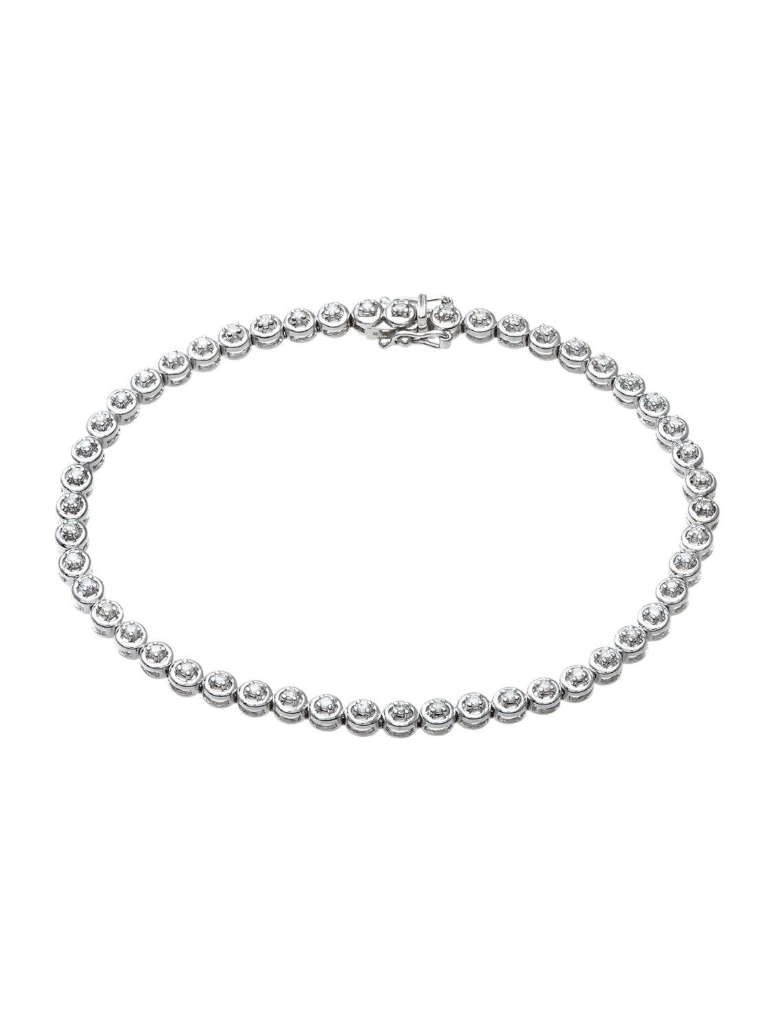 Armband aus 375 Weißgold mit 0.50 Karat Diamant