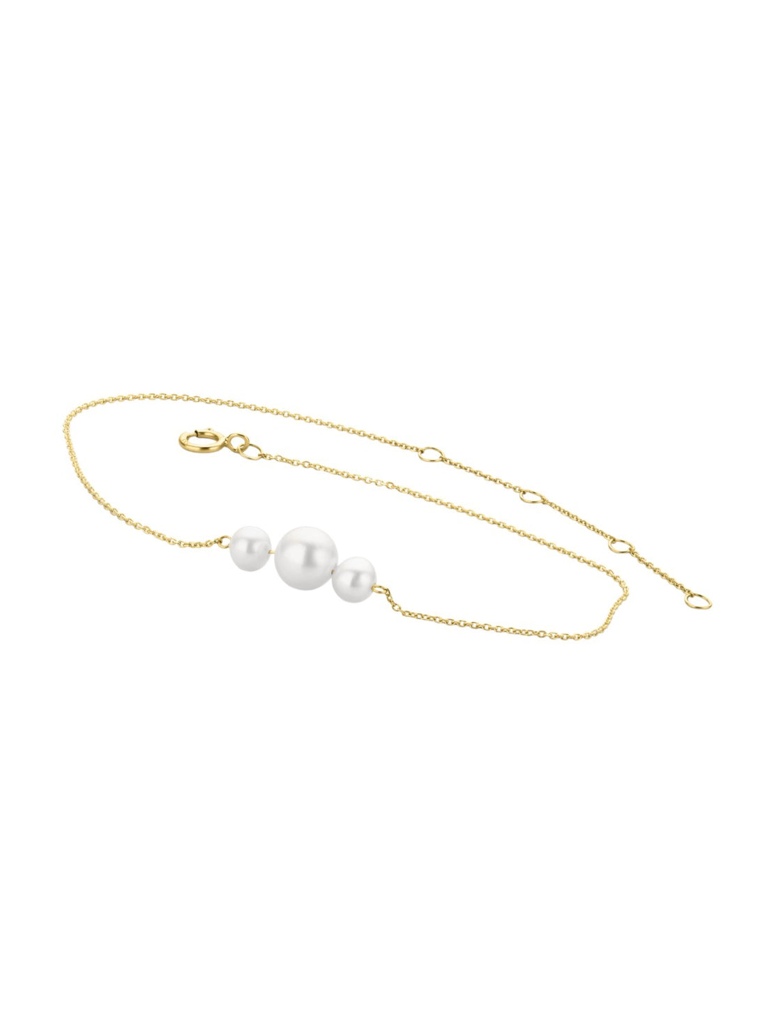 Armband aus 585 Gelbgold mit Perle