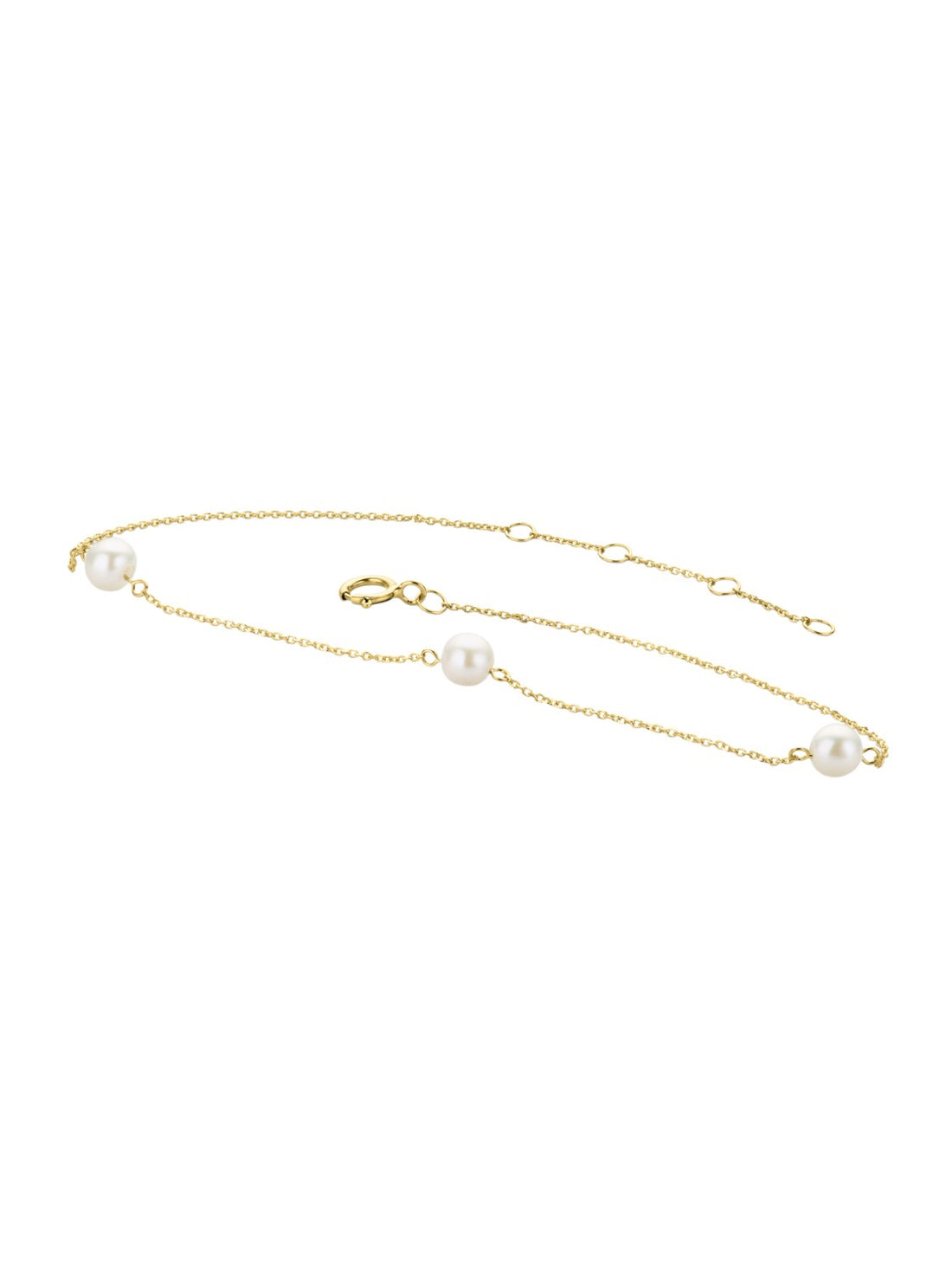 Armband aus 585 Gelbgold mit Perle