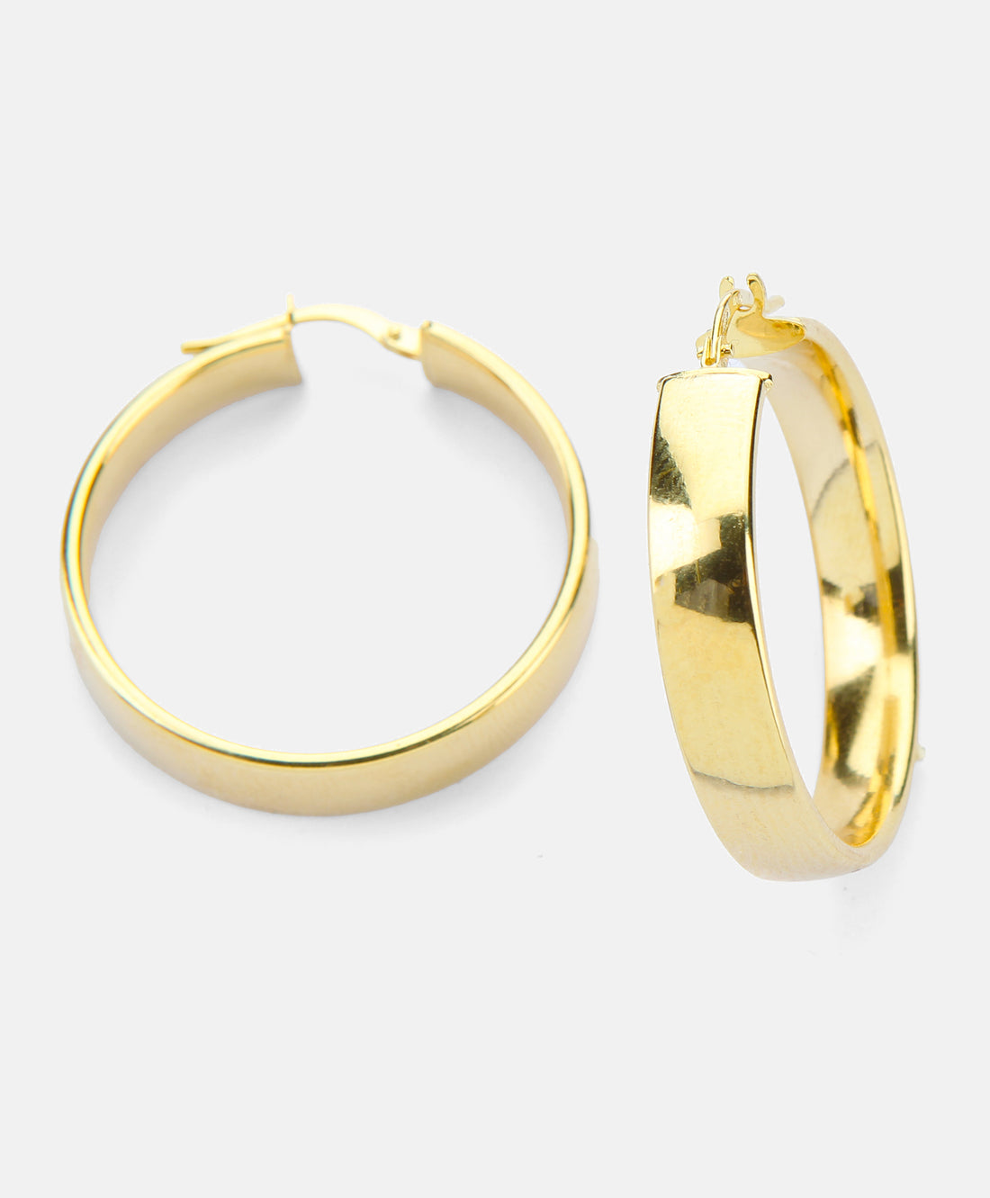 Hoop earrings in 375 (9K) Yellow Gold
