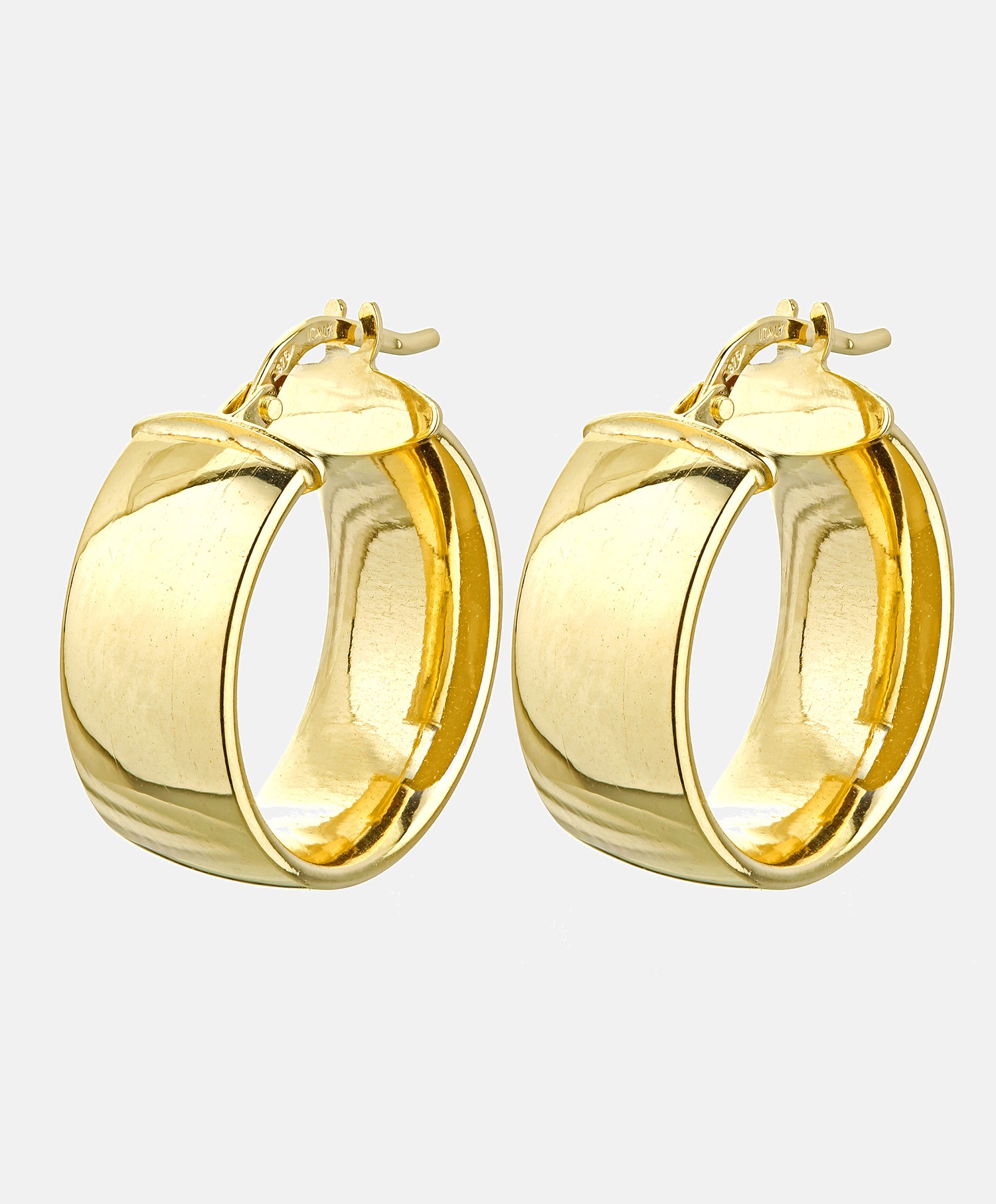 Hoop earrings in 375 (9K) Yellow Gold