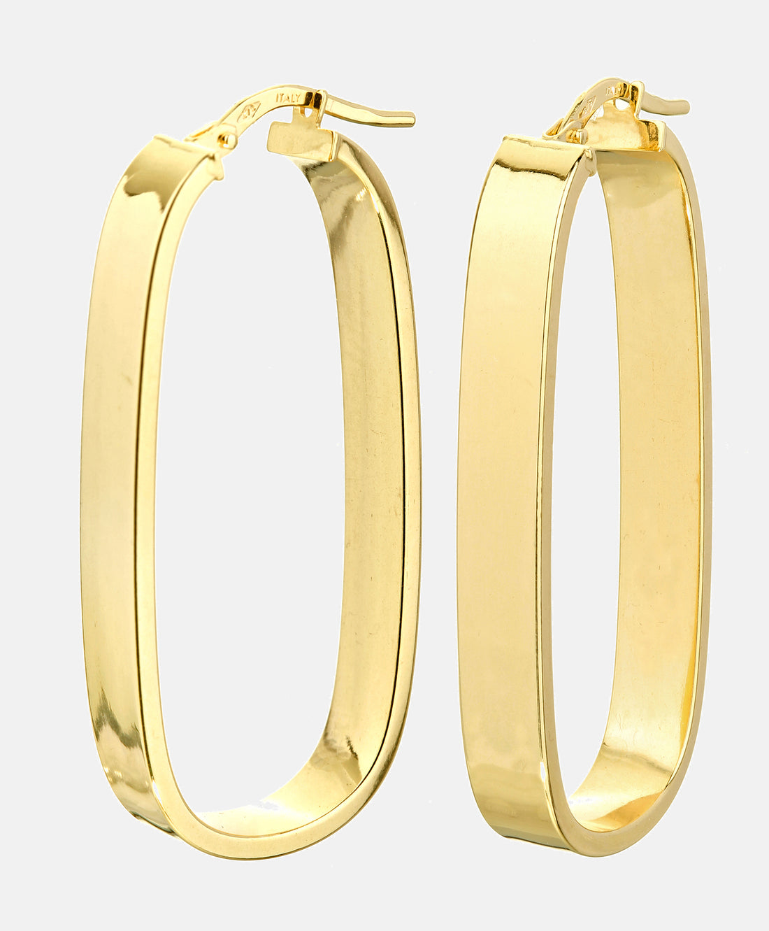 Hoop earrings in 375 (9K) Yellow Gold