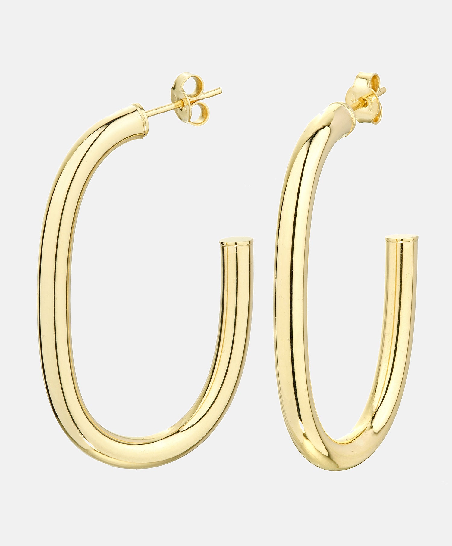 Hoop earrings in 375 (9K) Yellow Gold