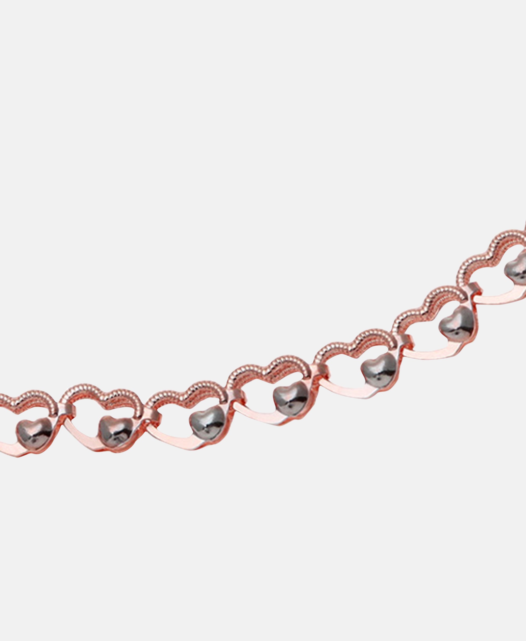 Armband aus 375 Roségold Herz-Design