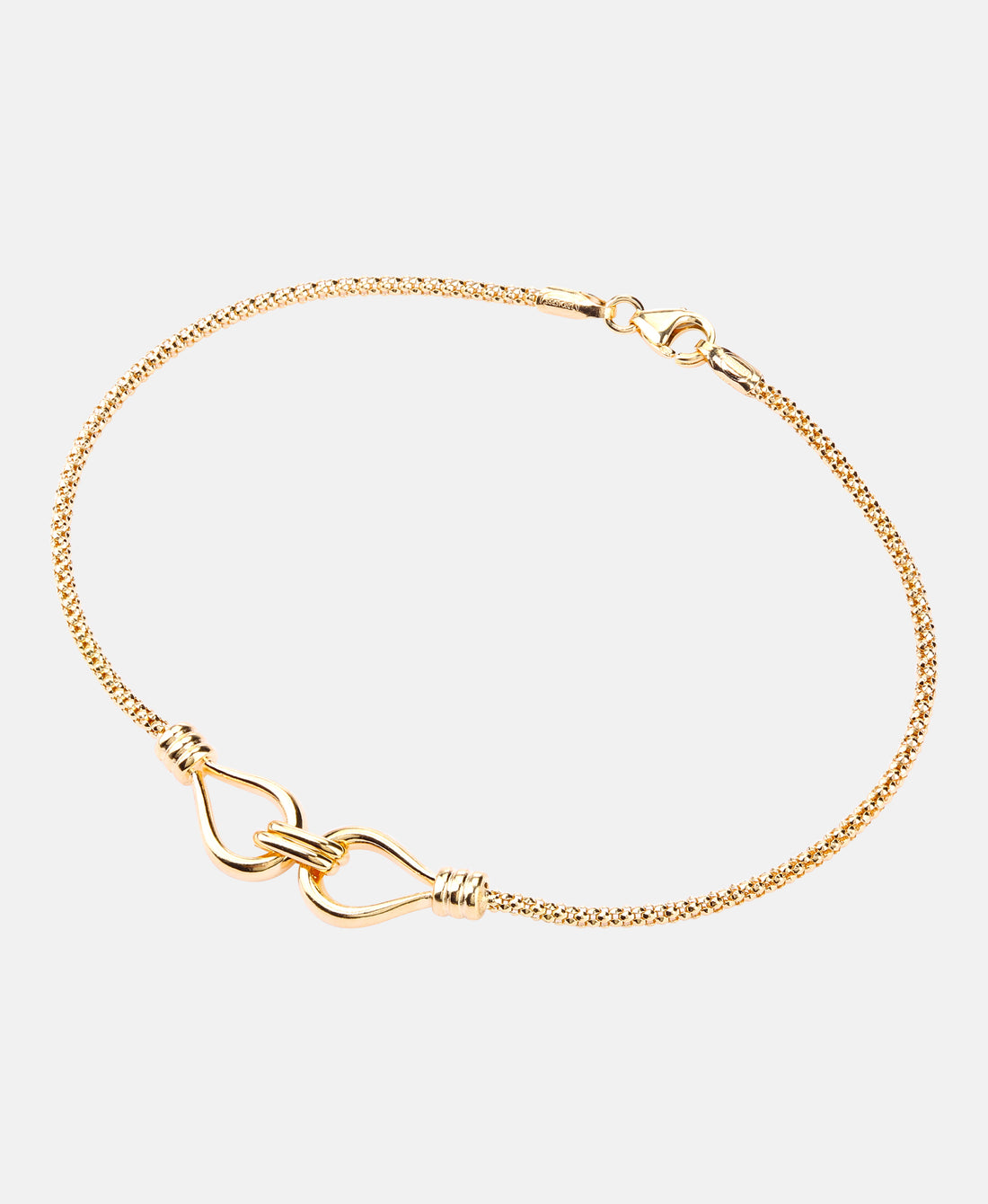 Armband aus 375 Gelbgold Infinity-Design