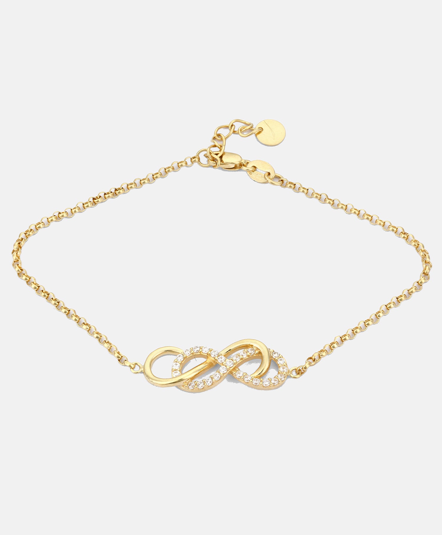 Armband aus 375 Gelbgold mit Zirkonia