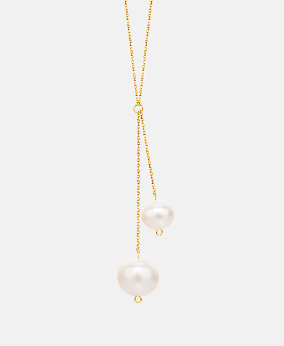 Halskette aus 585 Gelbgold mit Perle