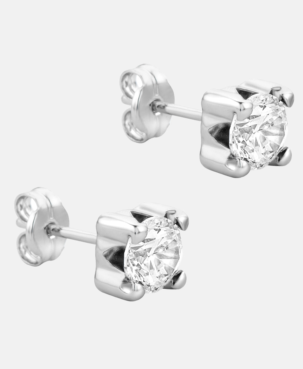 Ohrringe aus 375 Weißgold mit Zirkonia