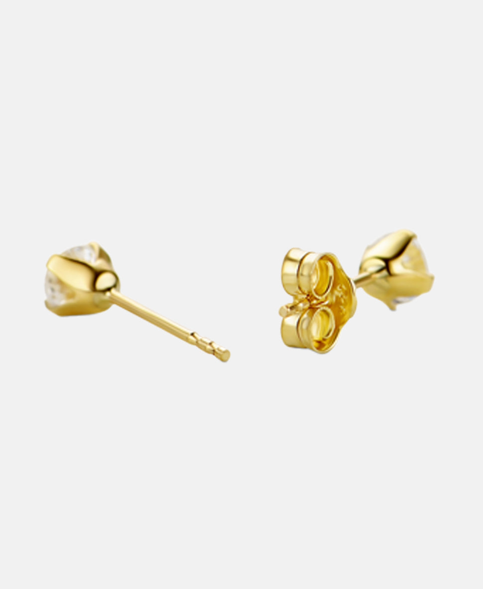 Ohrringe aus 375 Gelbgold mit Zirkonia
