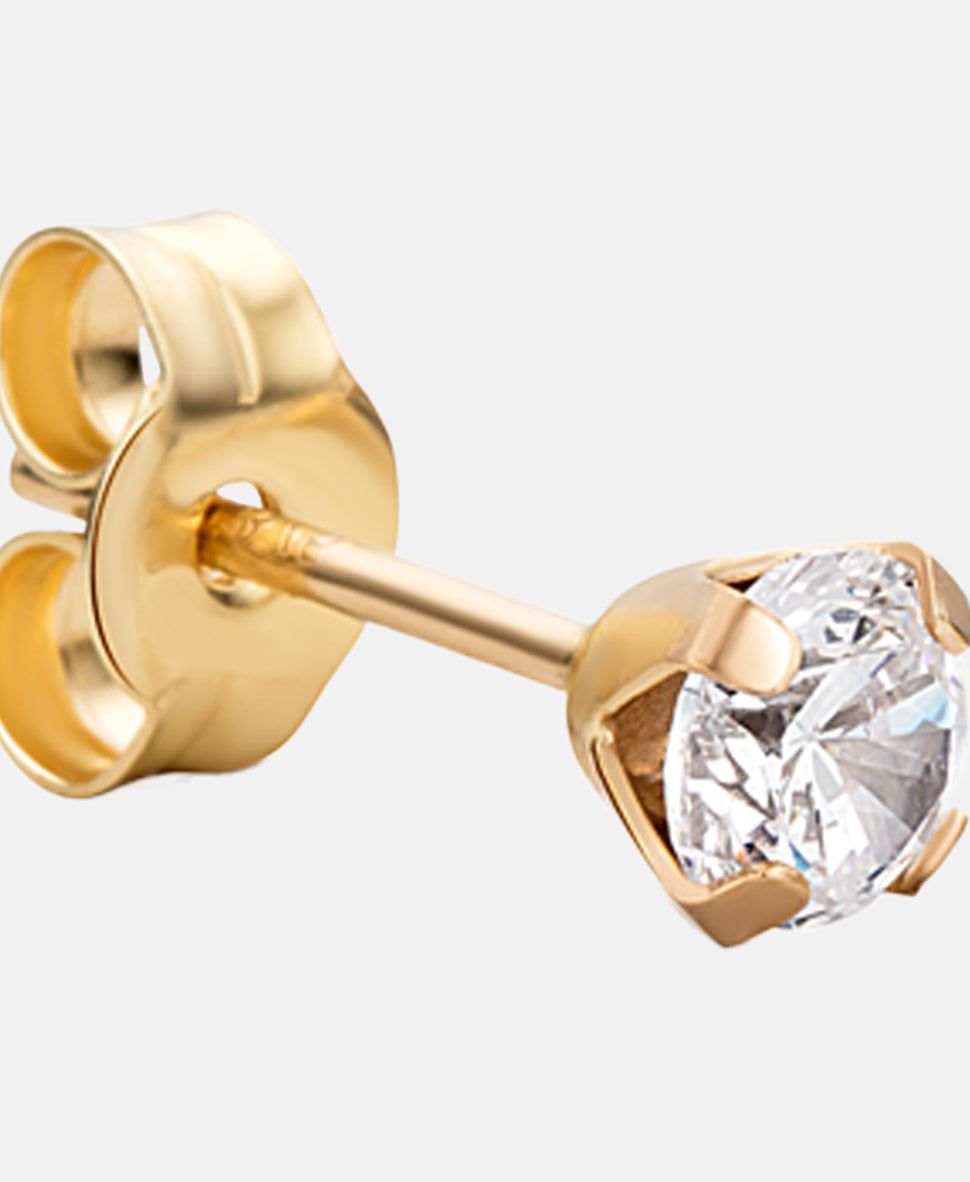 Ohrringe aus 375 Gelbgold mit Zirkonia