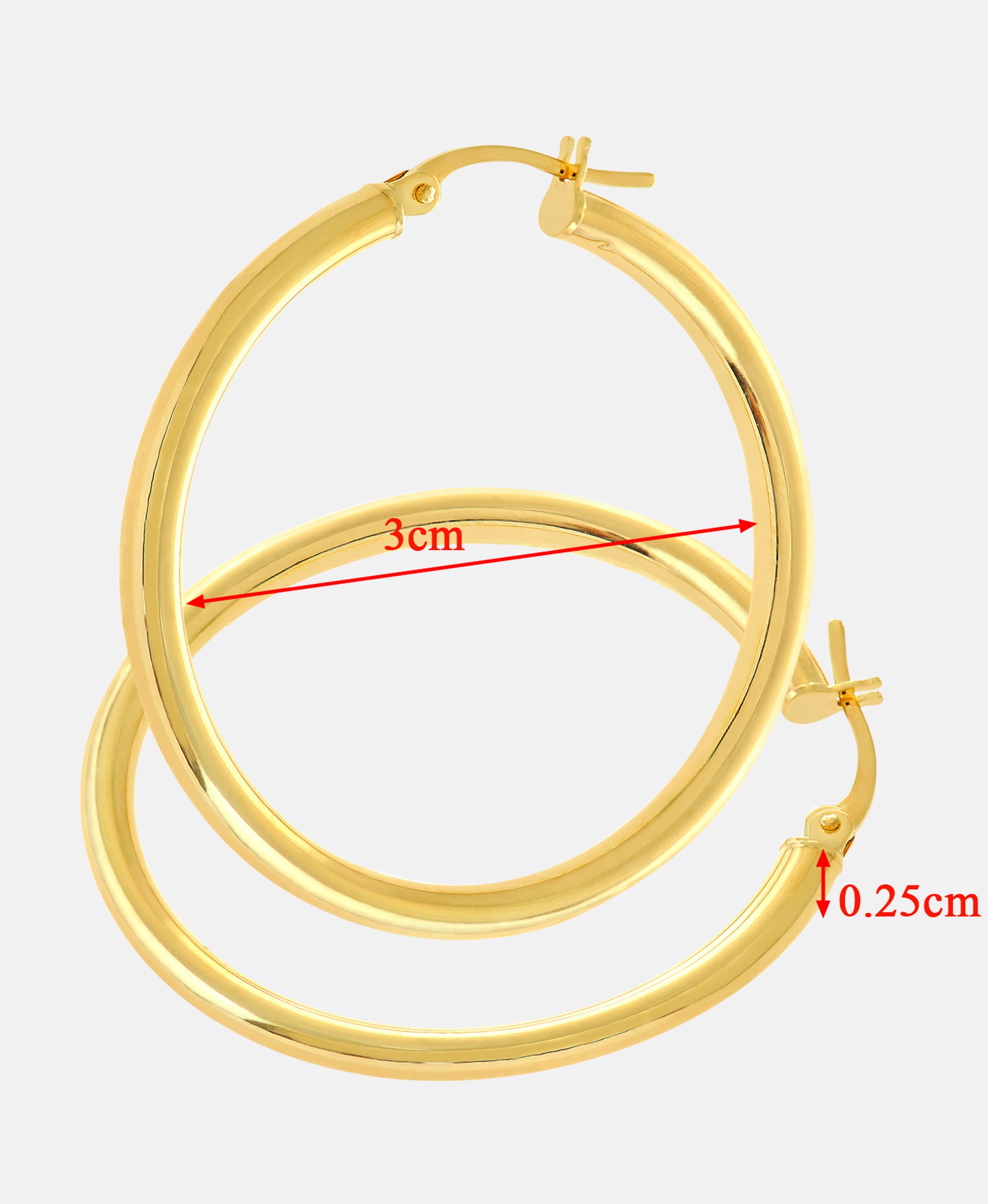 Creolen aus 375 Gelbgold