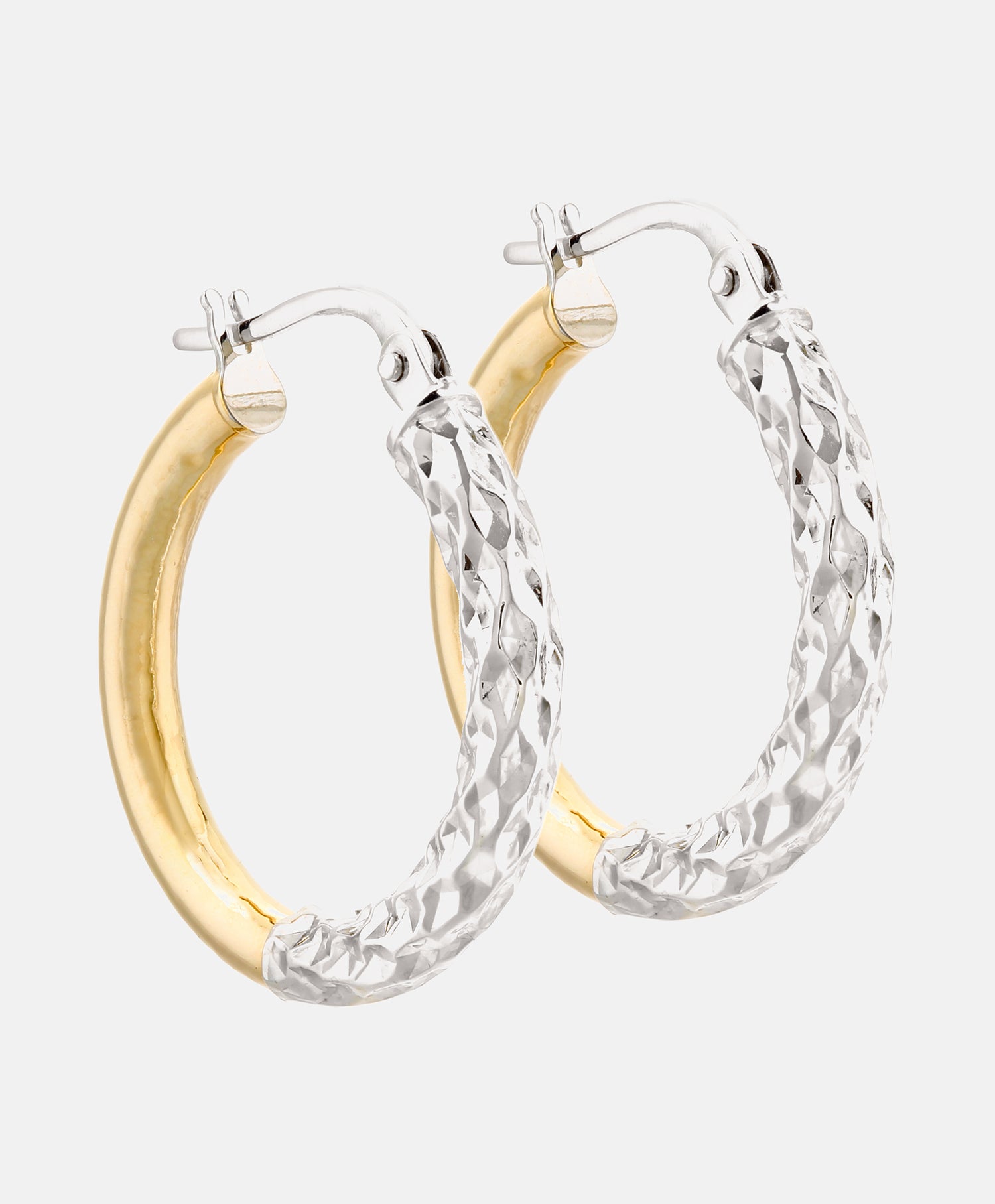 Hoop earrings in 375 (9K) Gold