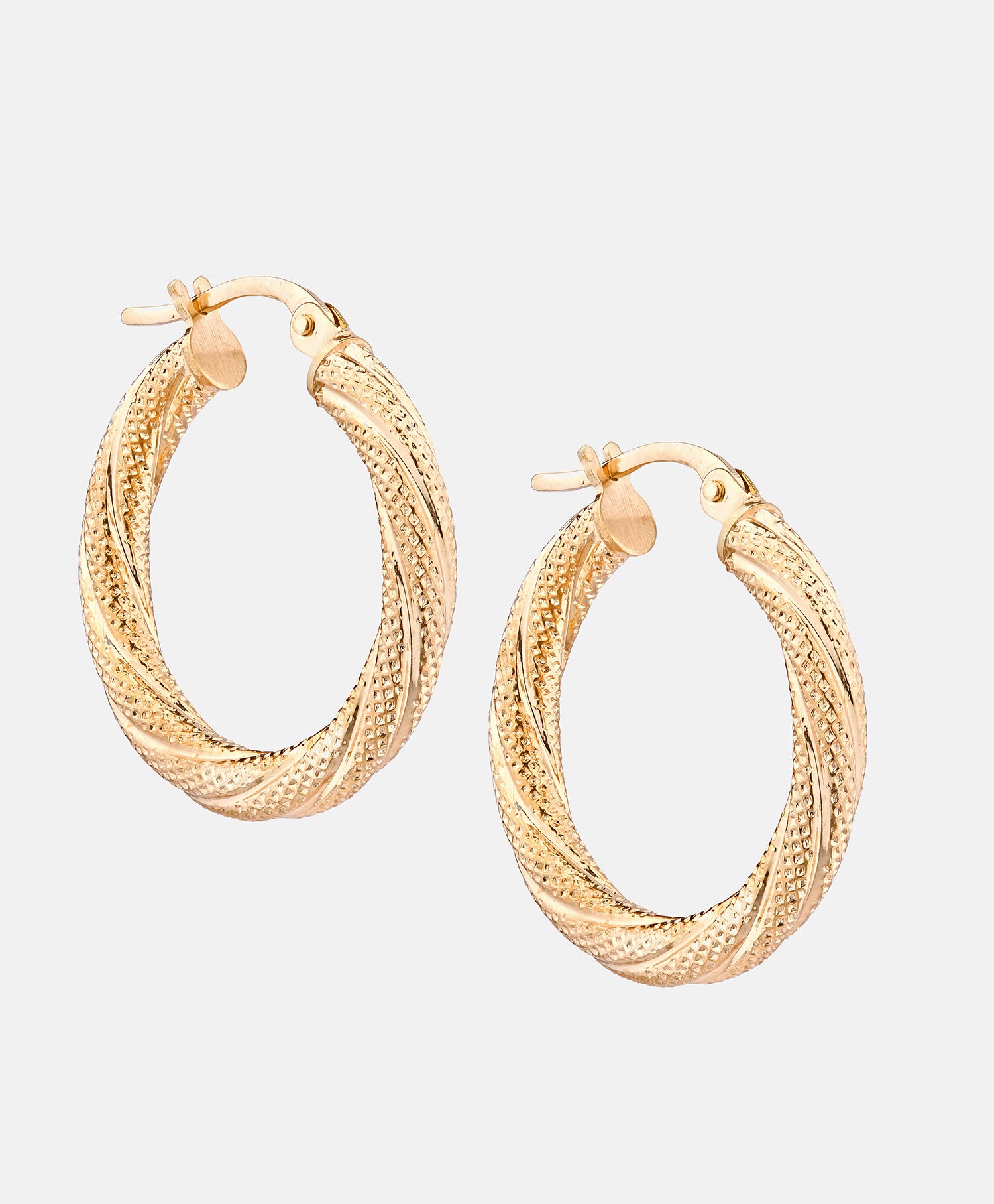Hoop earrings in 375 (9K) Yellow Gold