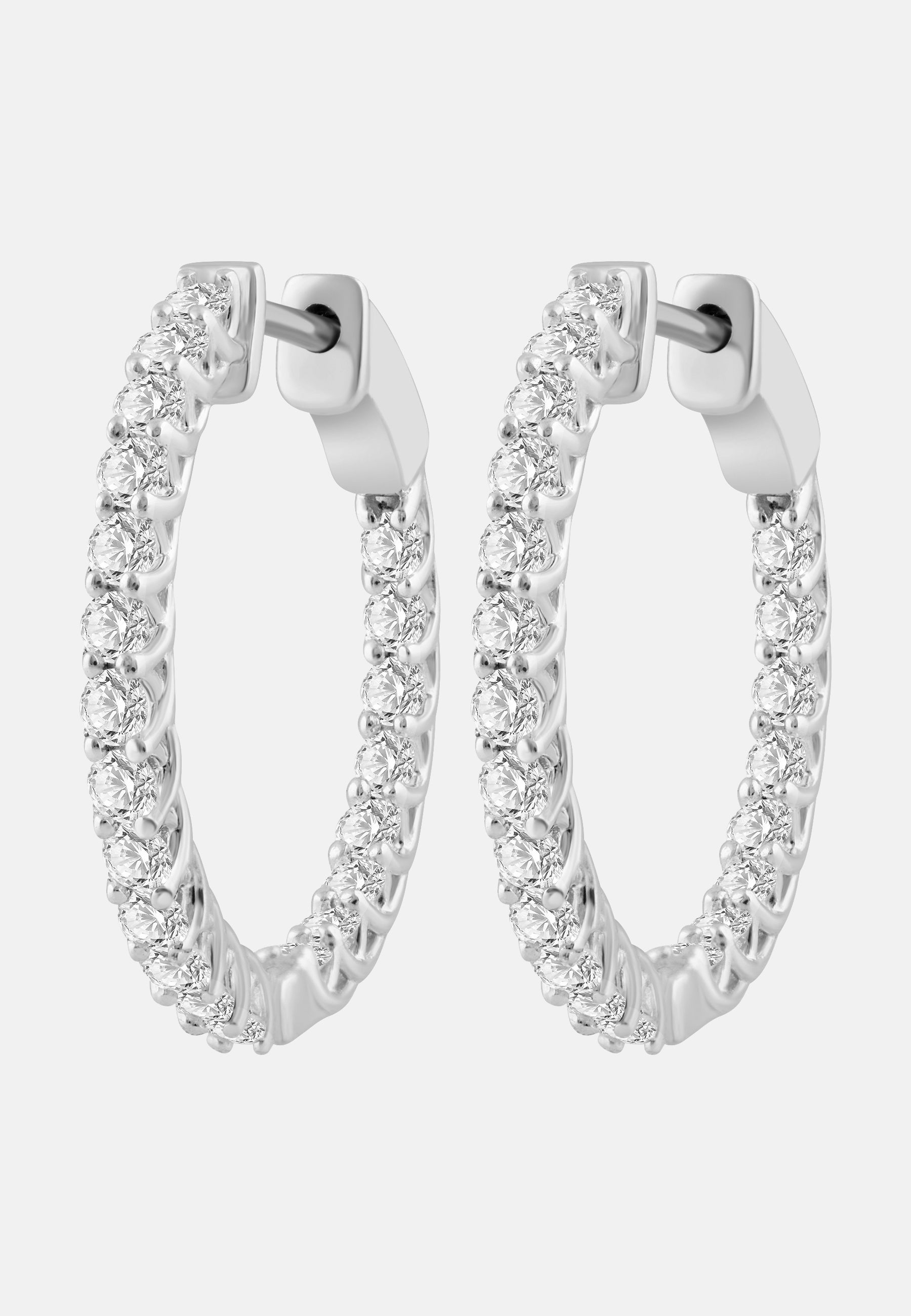 ETHISHER DIAMANTEN Earrings Silver