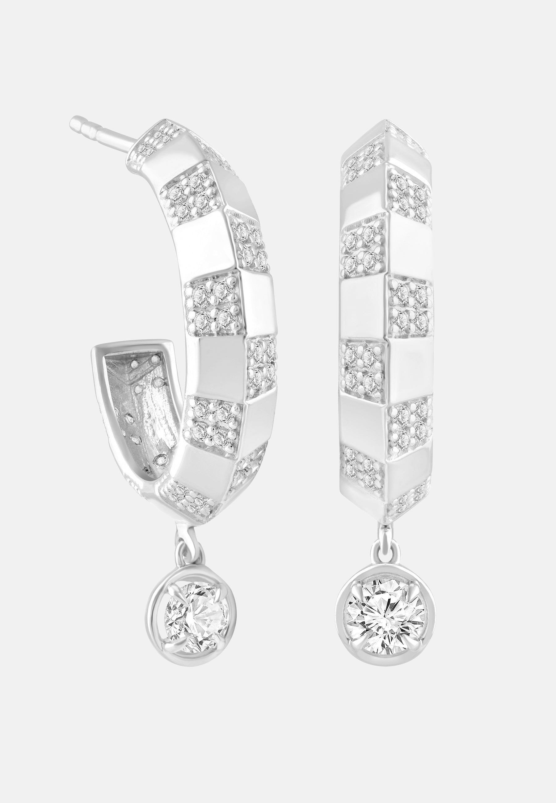 ETHISHER DIAMANTEN Earrings Silver