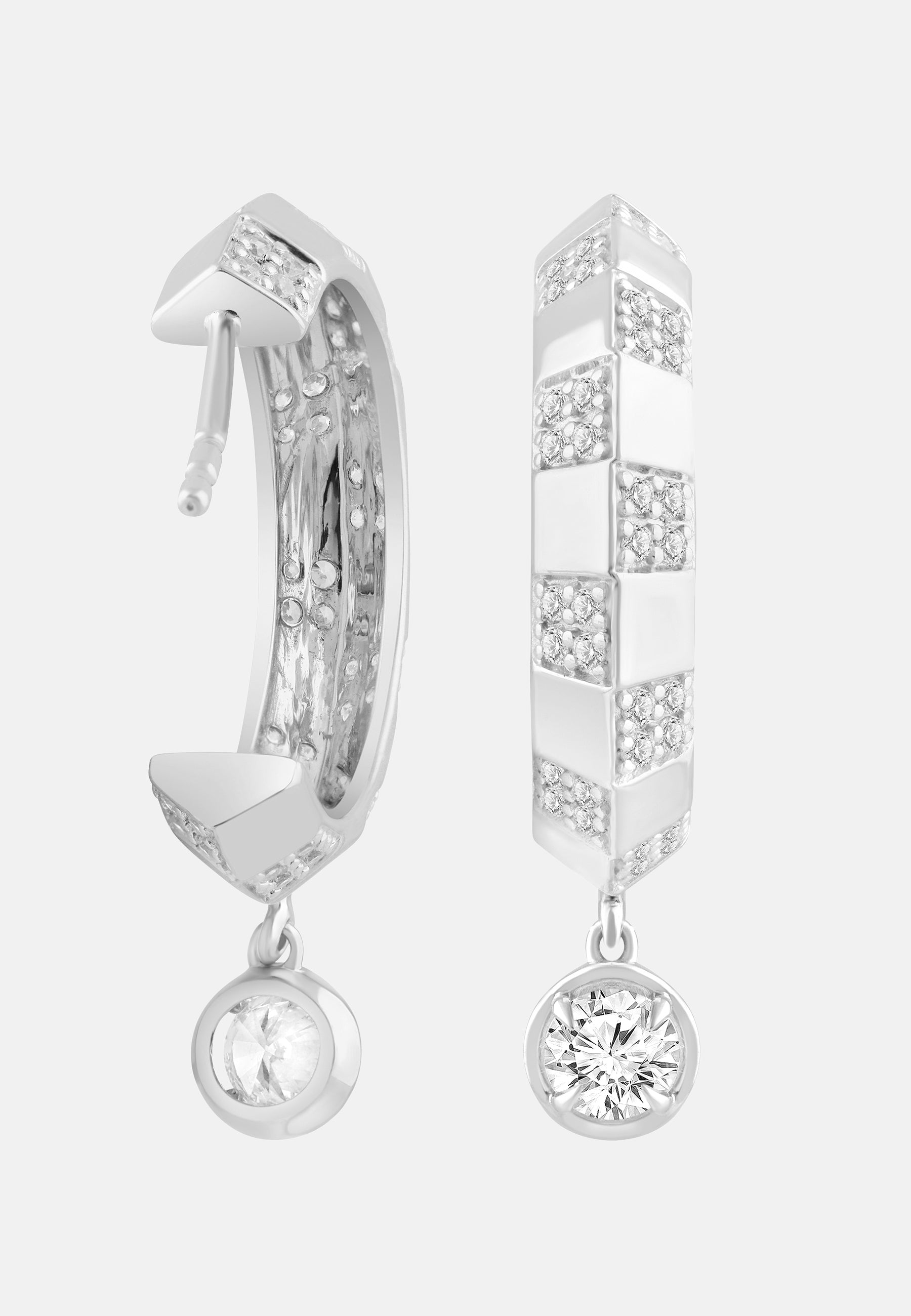 ETHISHER DIAMANTEN Earrings Silver