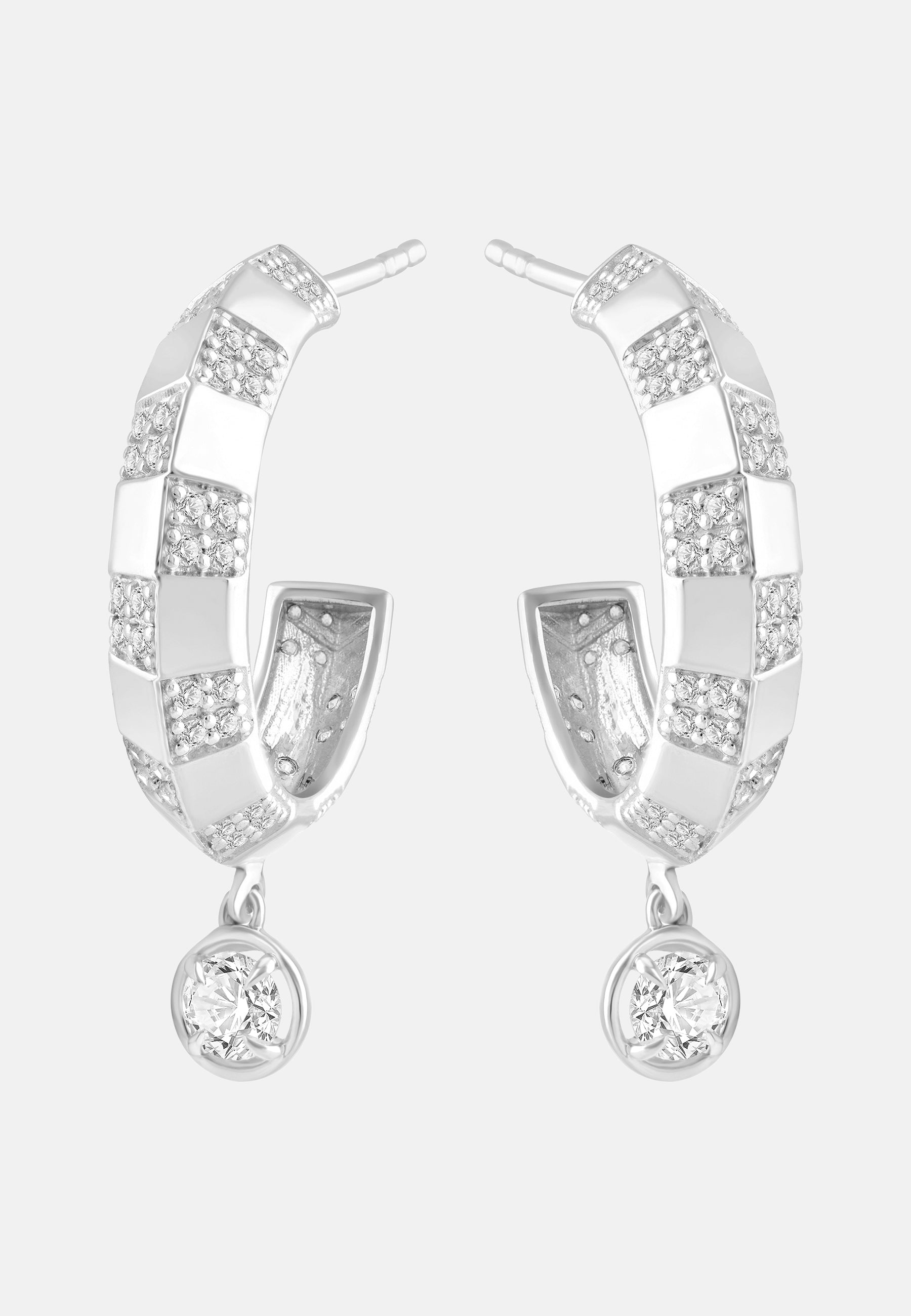 ETHISHER DIAMANTEN Earrings Silver