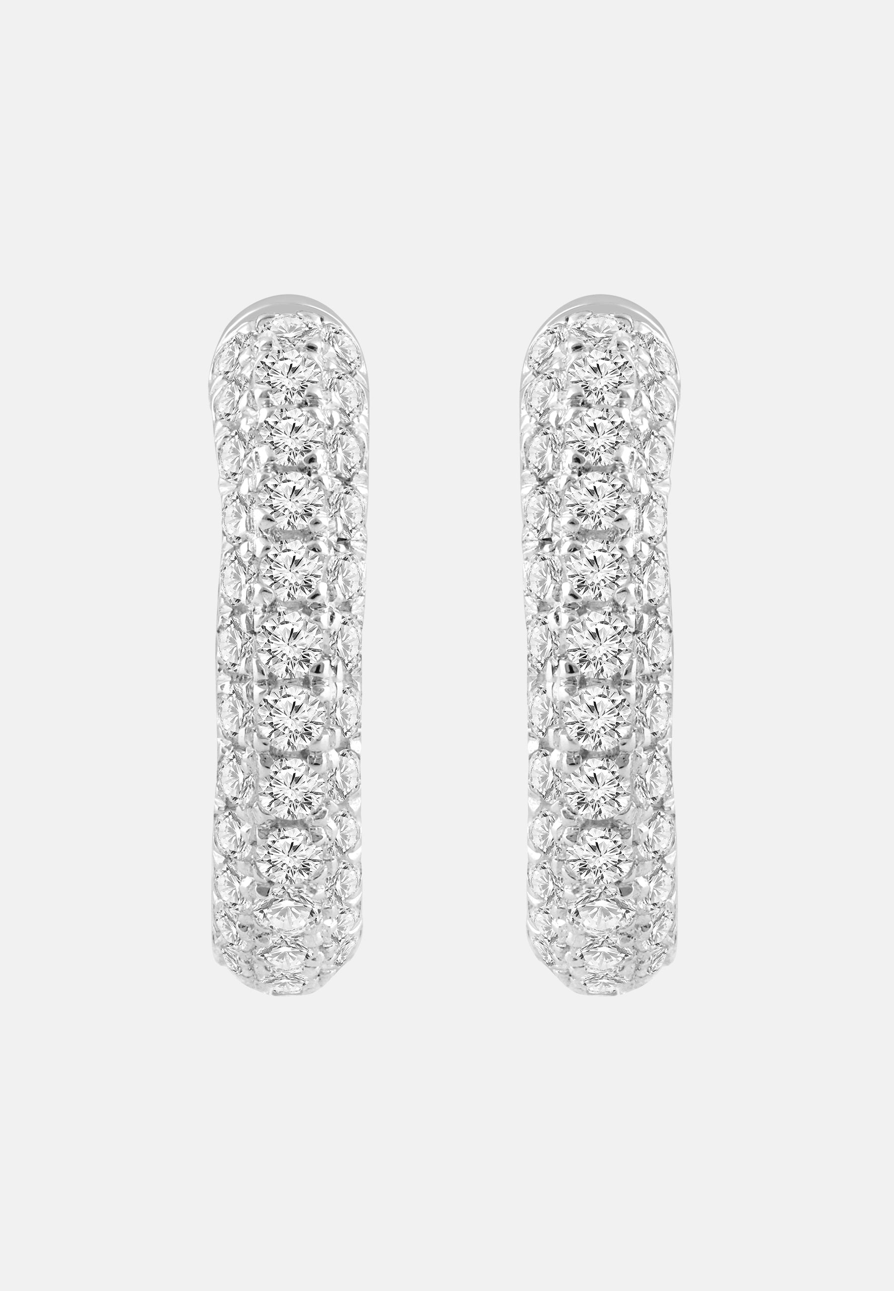 ETHISHER DIAMANTEN Earrings Silver