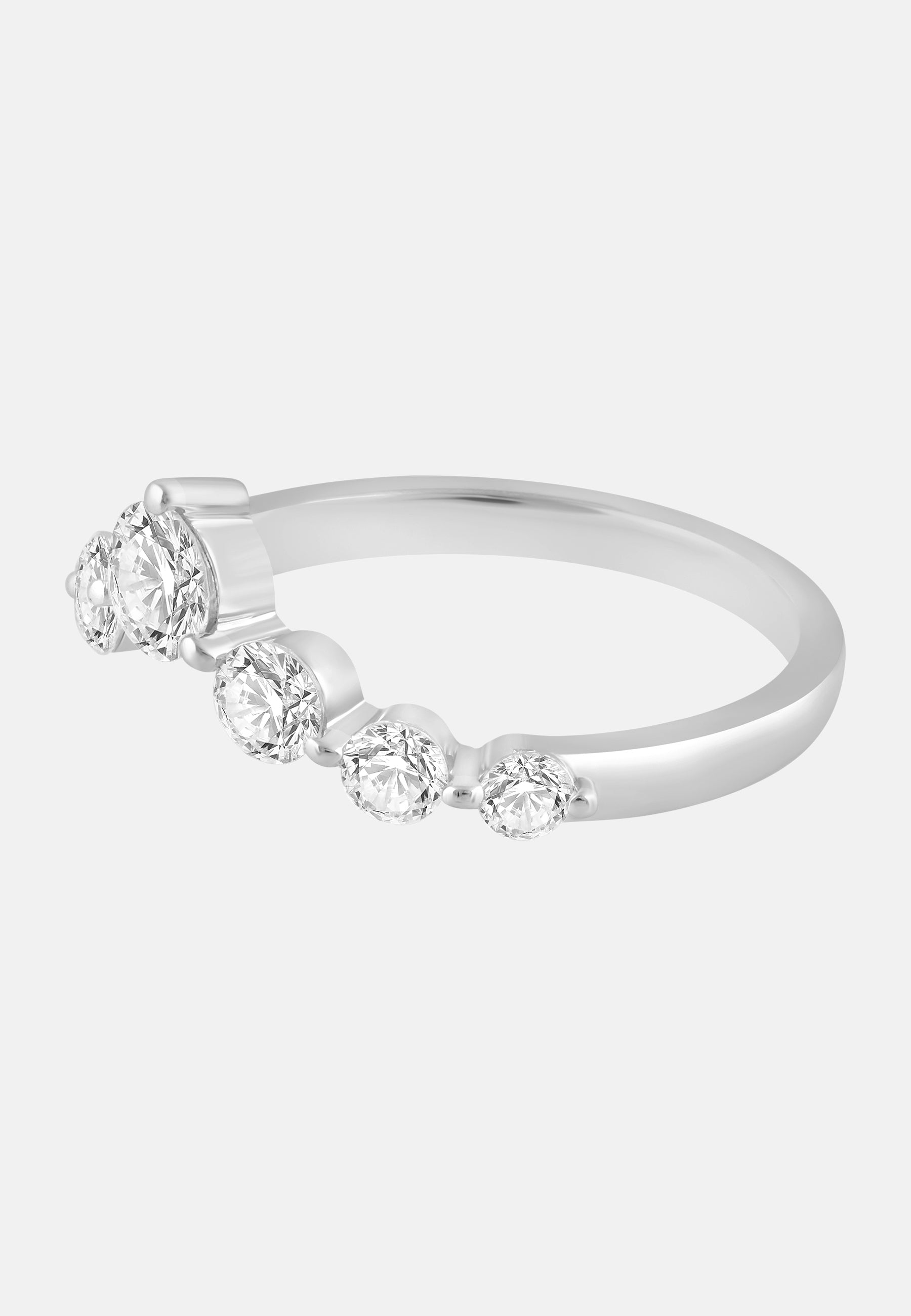 ETHISHER DIAMANTEN Ring Silver