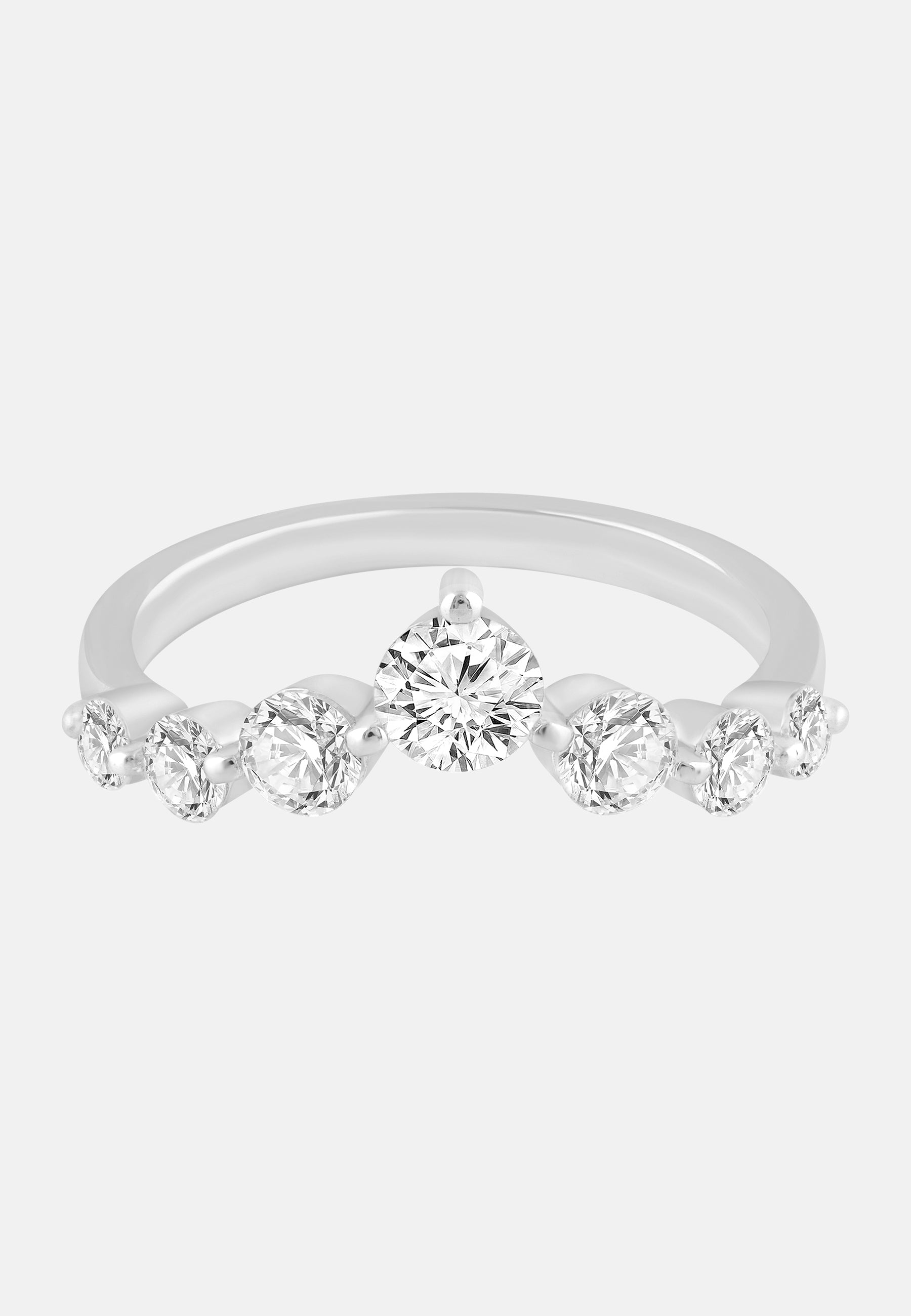 ETHISHER DIAMANTEN Ring Silver