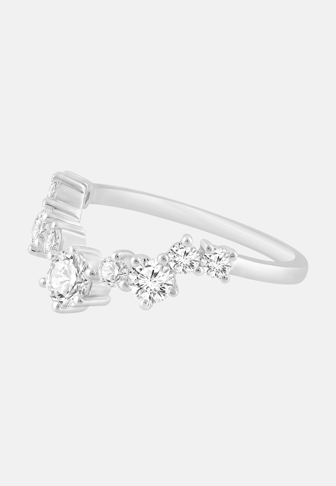 ETHISHER DIAMANTEN Ring Silver