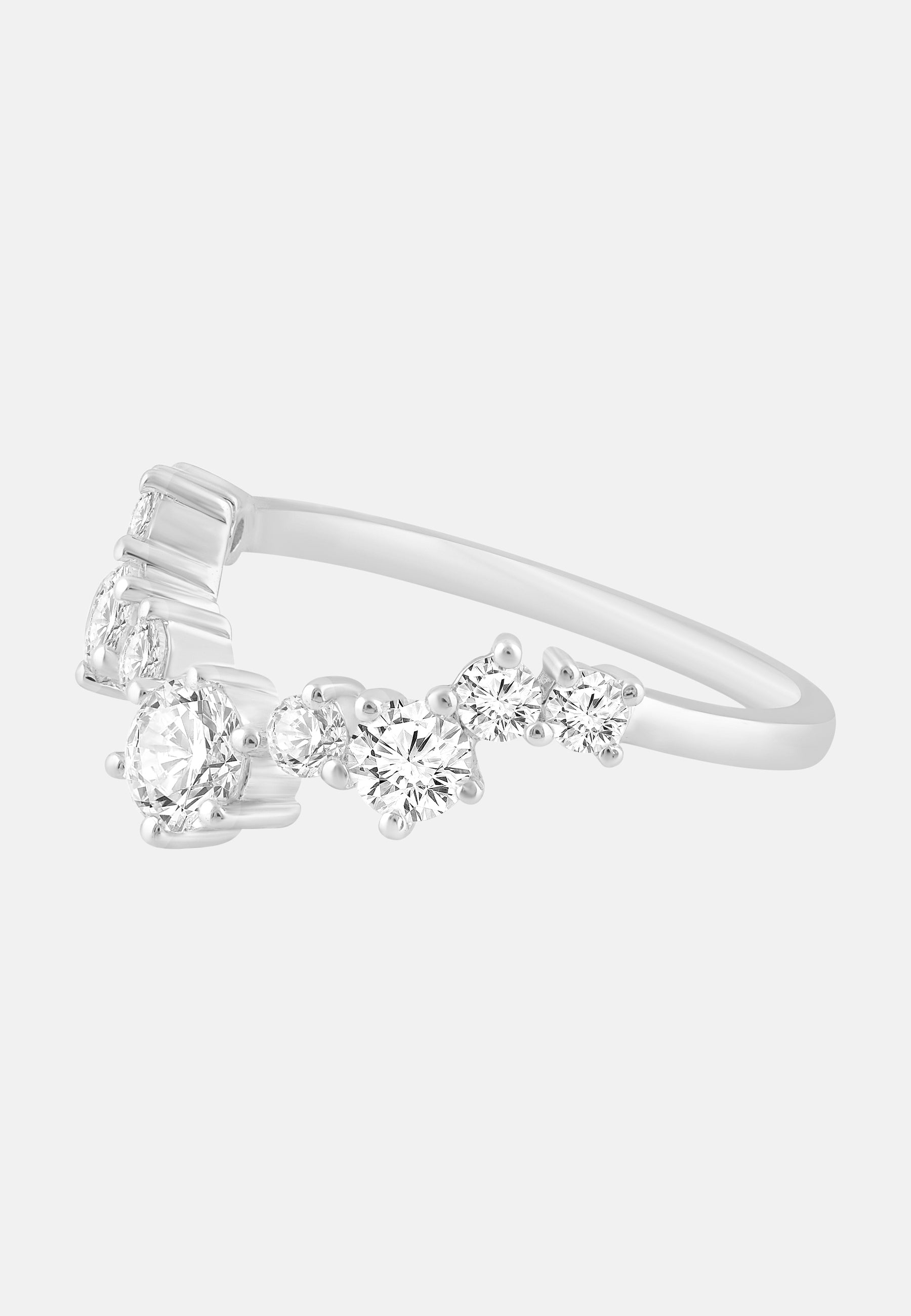 ETHISHER DIAMANTEN Ring Silver