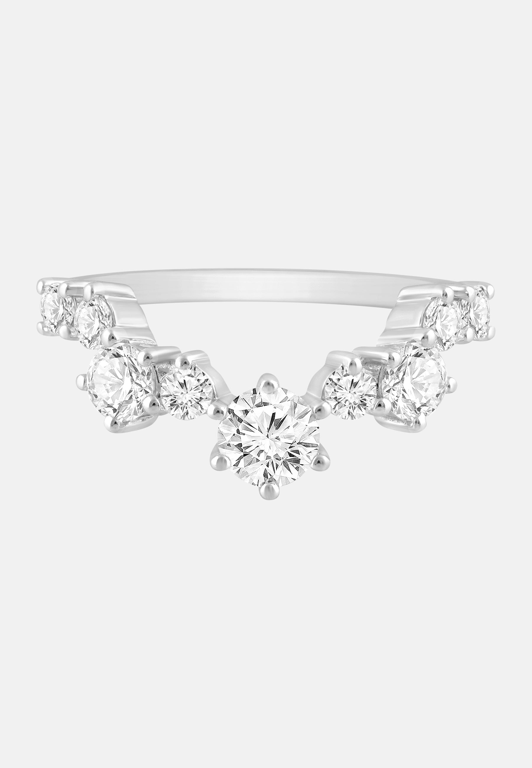 ETHISHER DIAMANTEN Ring Silver