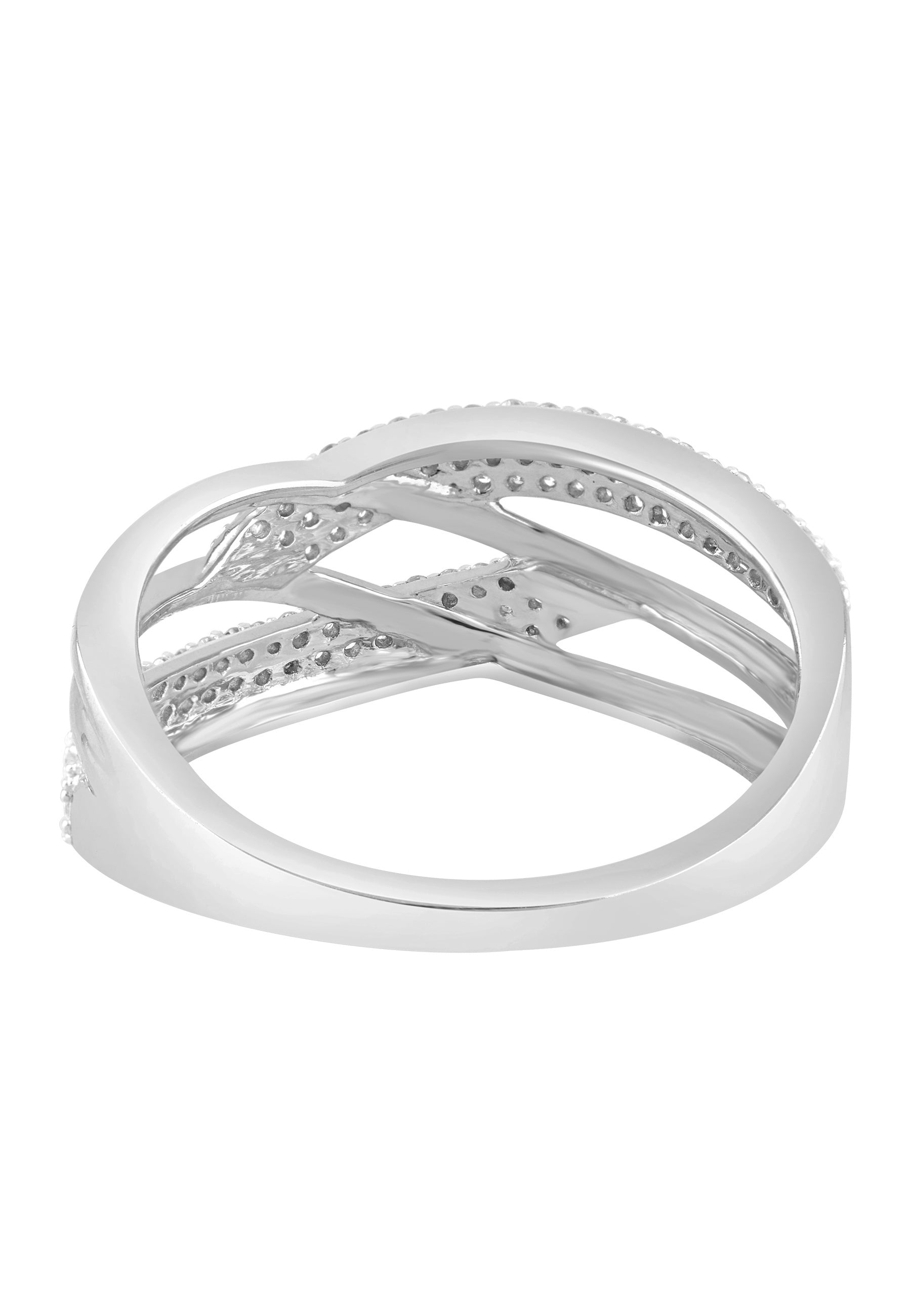 Ring aus 375 Weißgold mit Diamant
