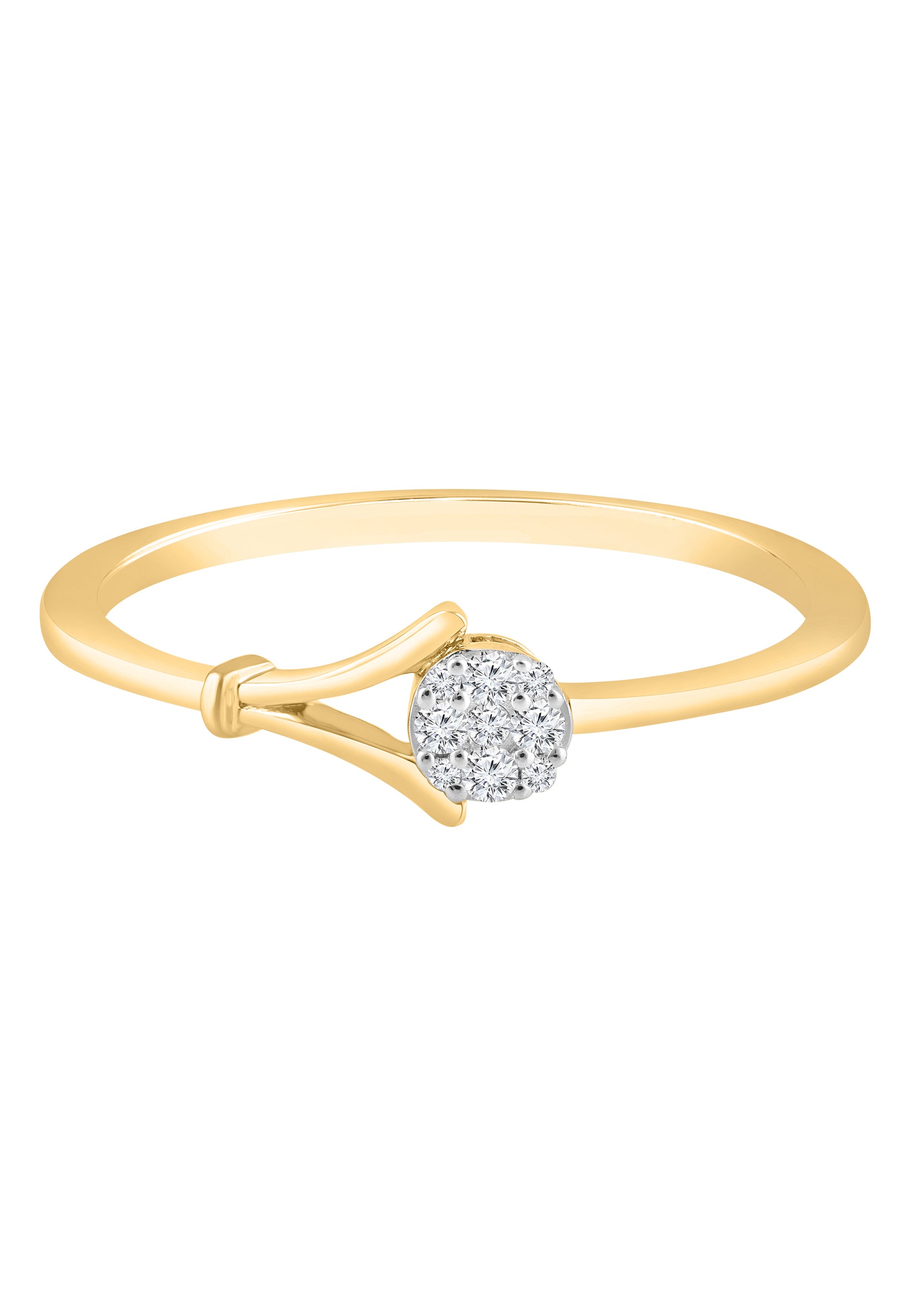 Ring aus 375 Gelbgold mit Diamant
