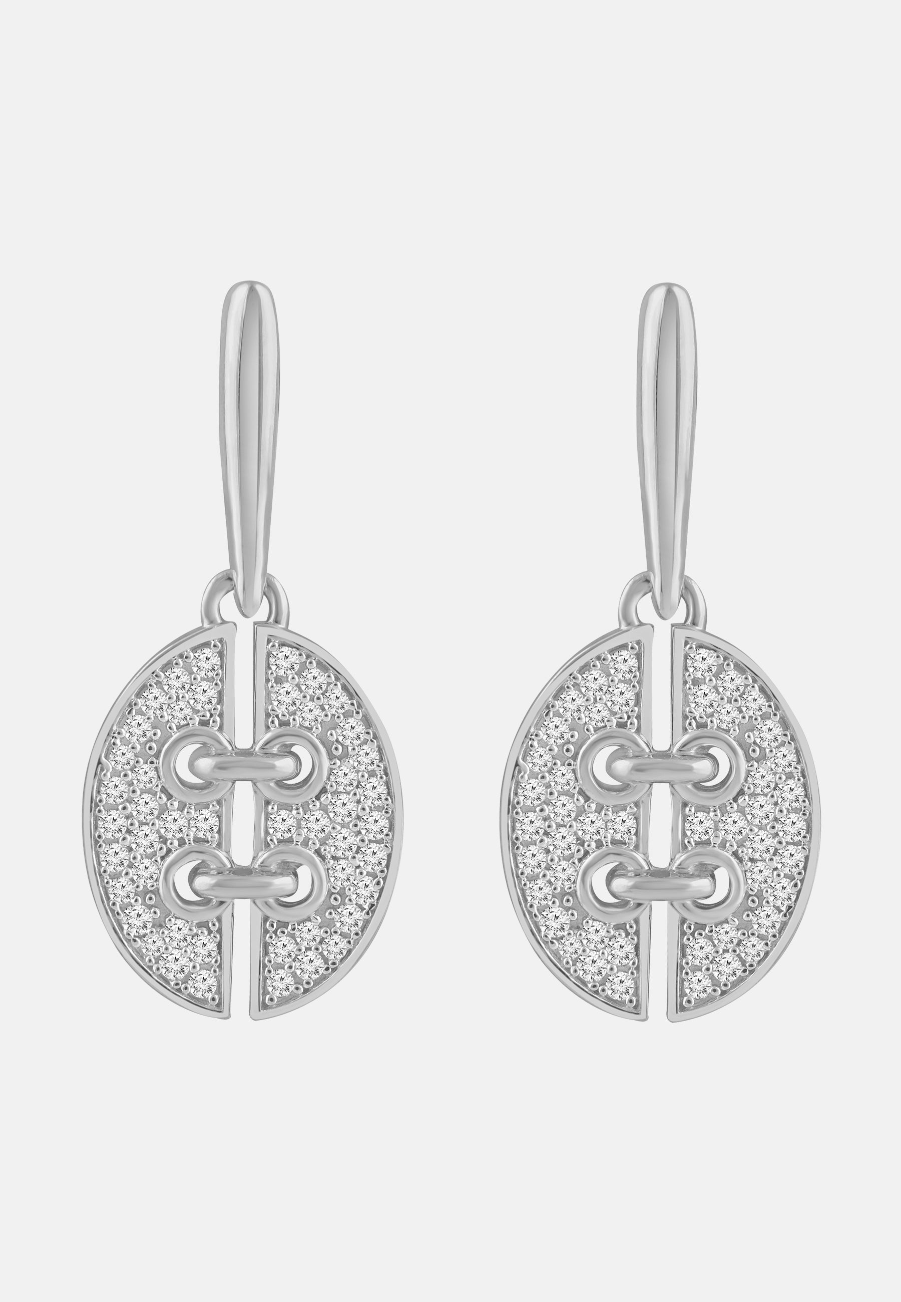 Ohrringe aus 585 Weißgold mit Diamant