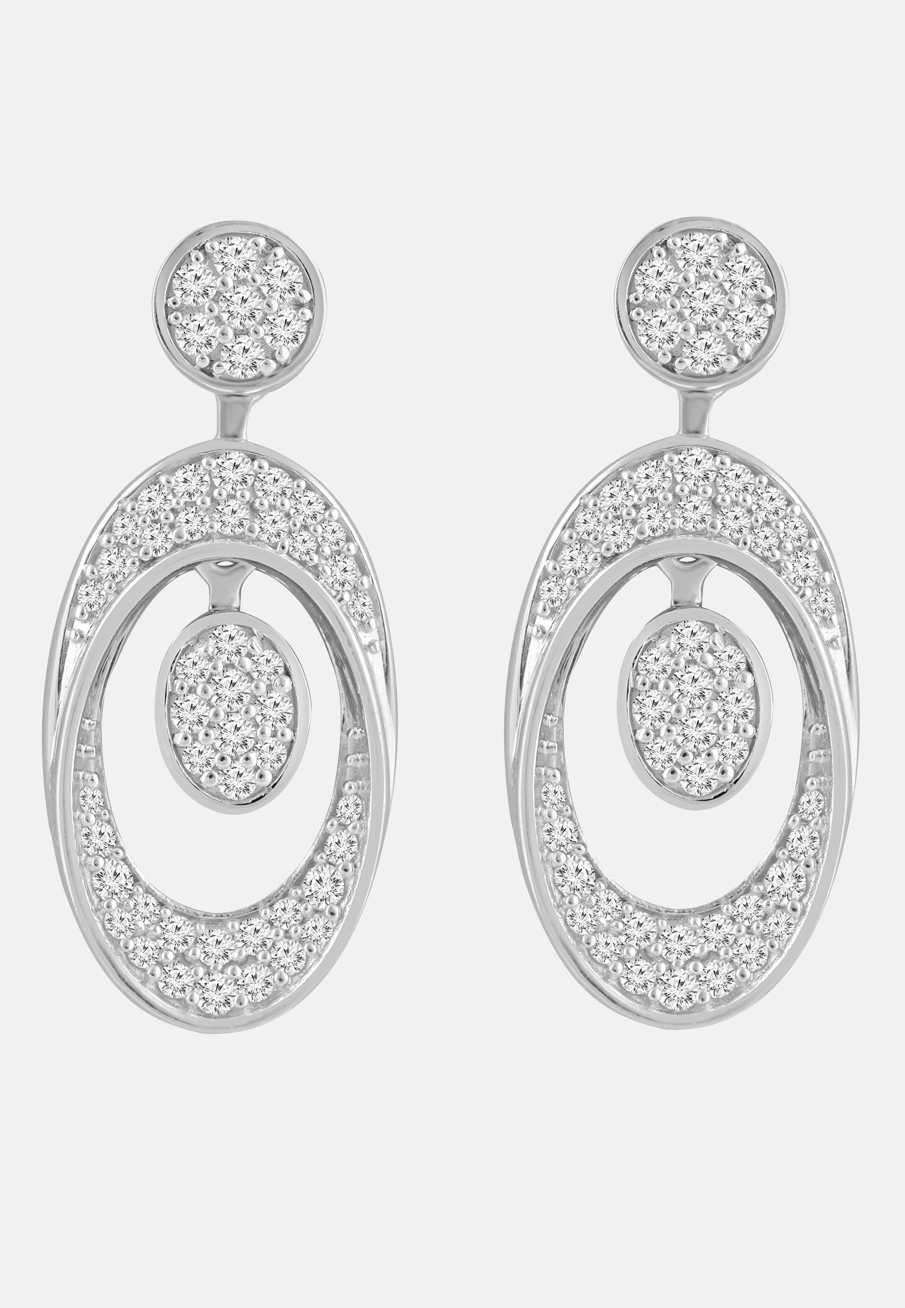 Ohrringe aus 585 Weißgold mit Diamant