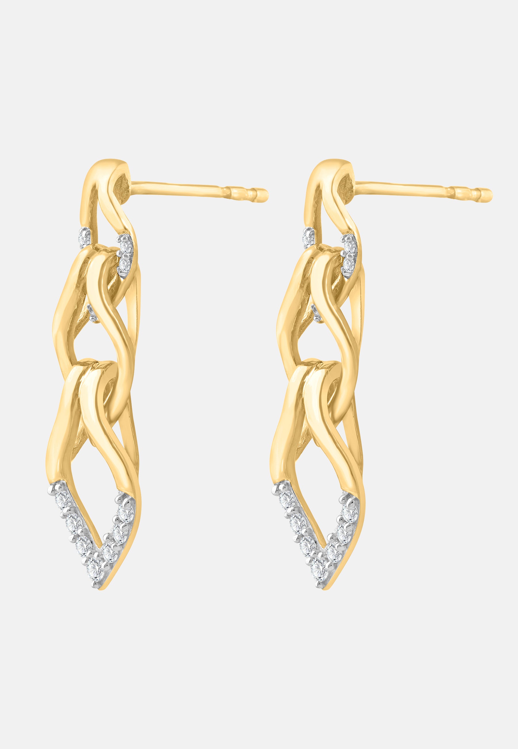 Diamant Exquis Earrings Gold