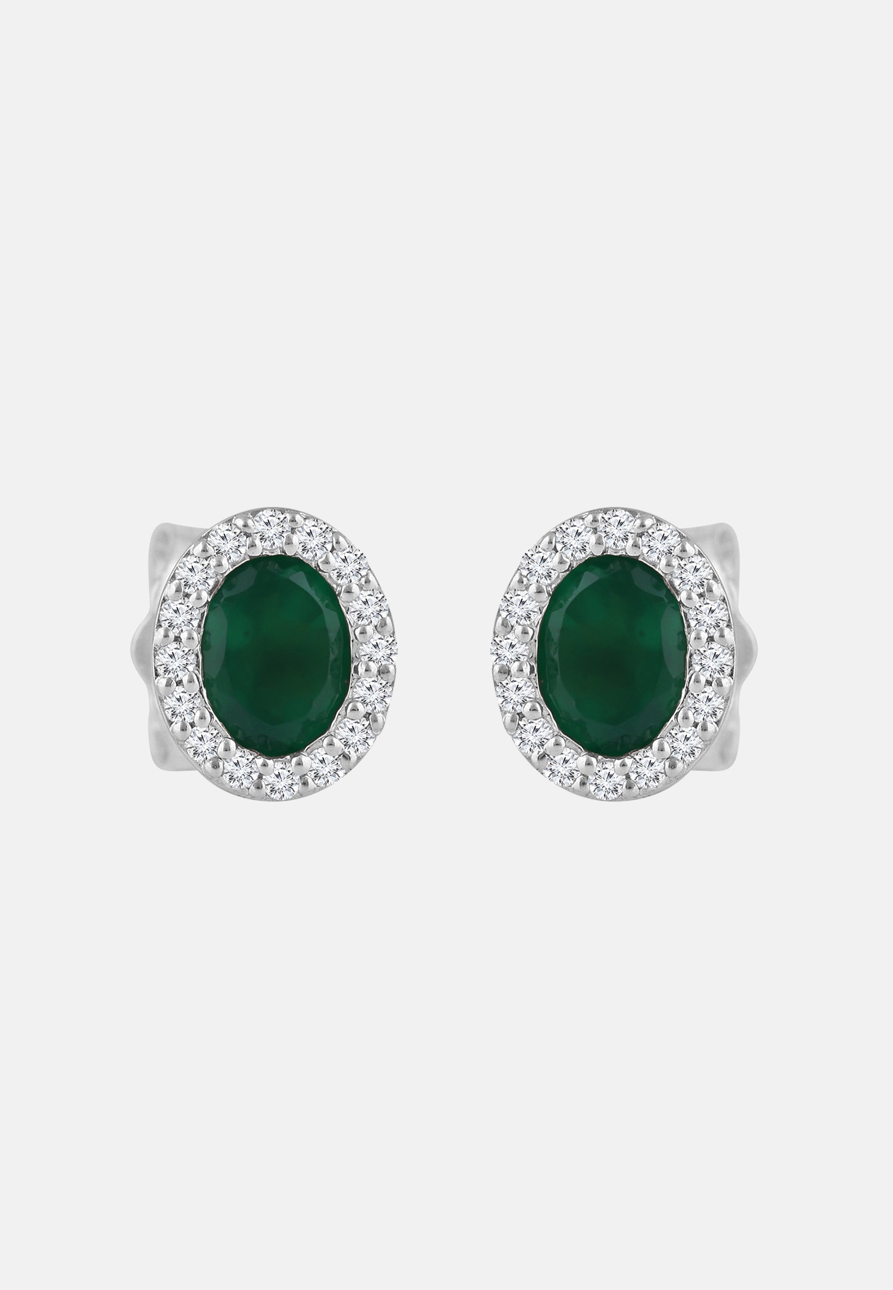 Ohrringe aus 375 Gelbgold mit Diamant