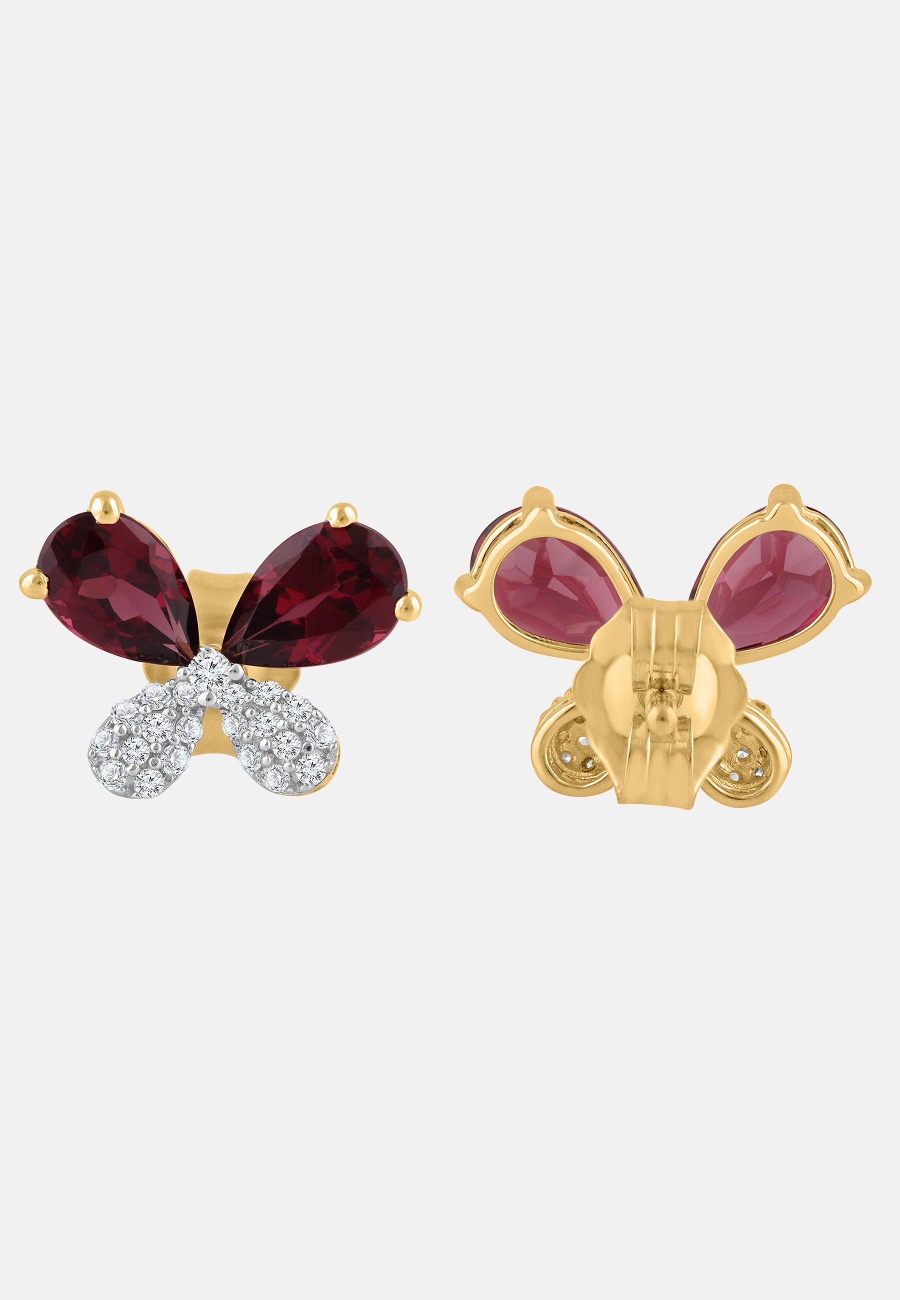 Ohrringe aus 375 Gelbgold mit Diamant