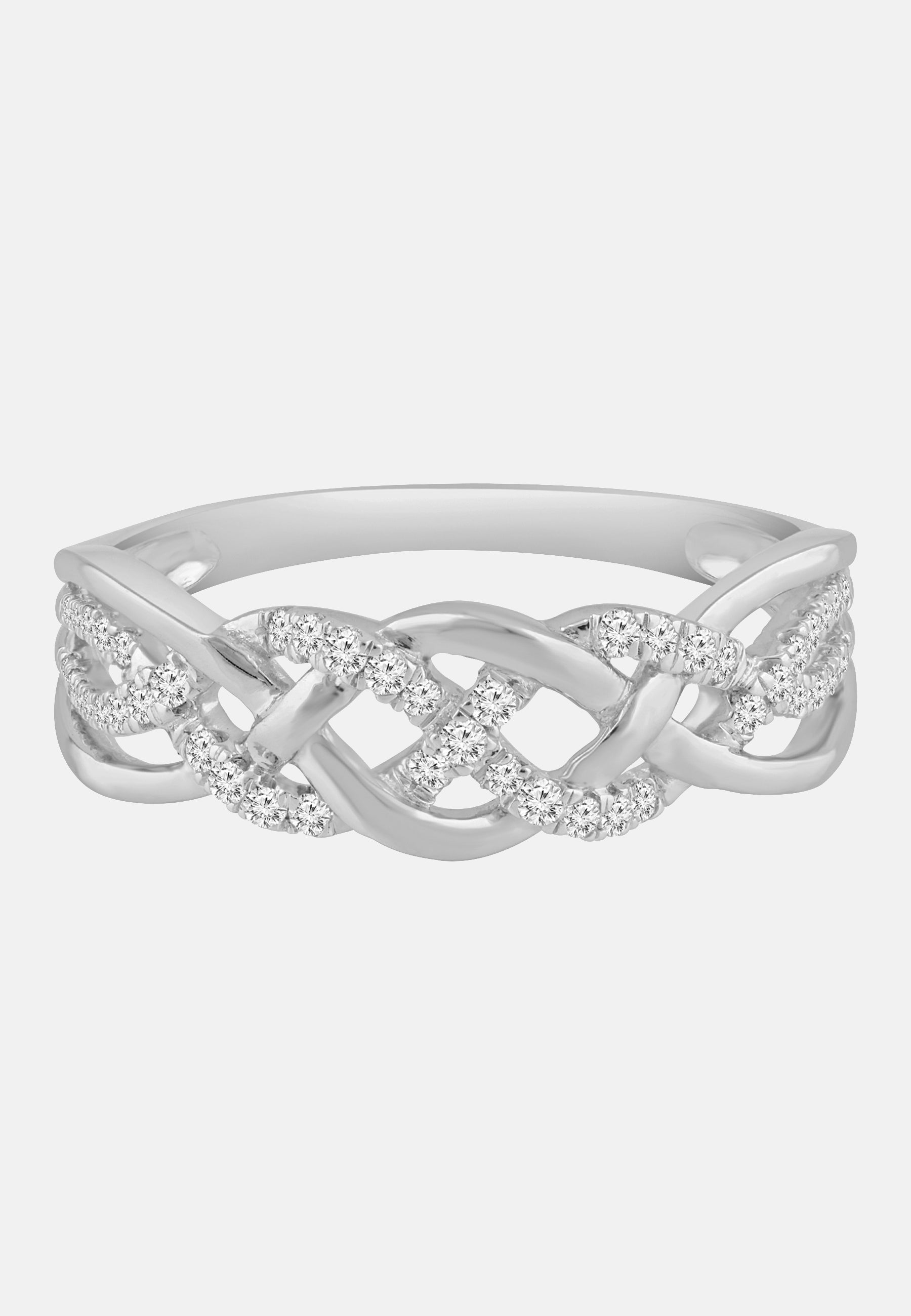 Ring aus 585 Weißgold mit Diamant