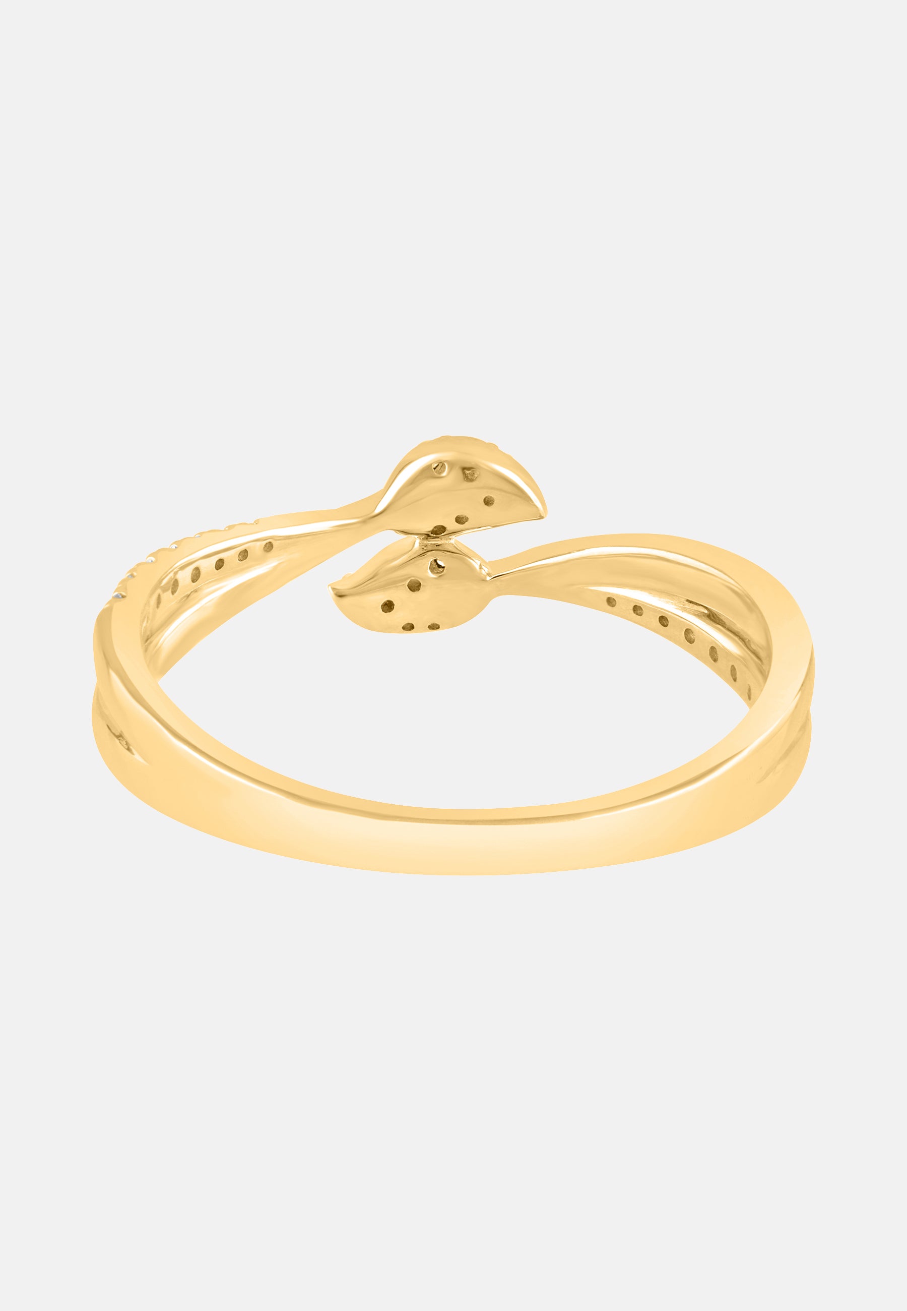 Ring aus 375 Gelbgold mit Diamant