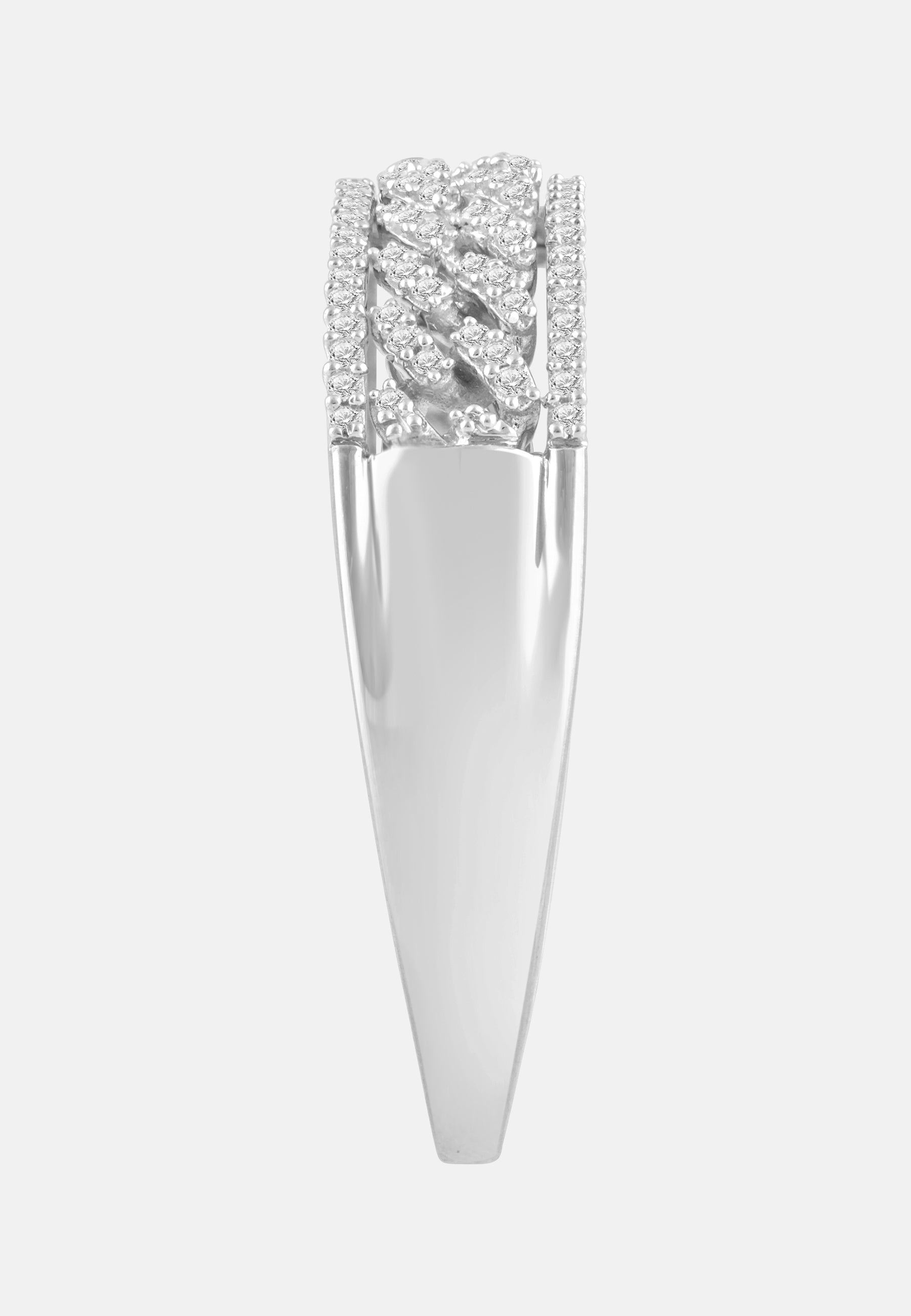 Ring aus 375 Weißgold mit Diamant