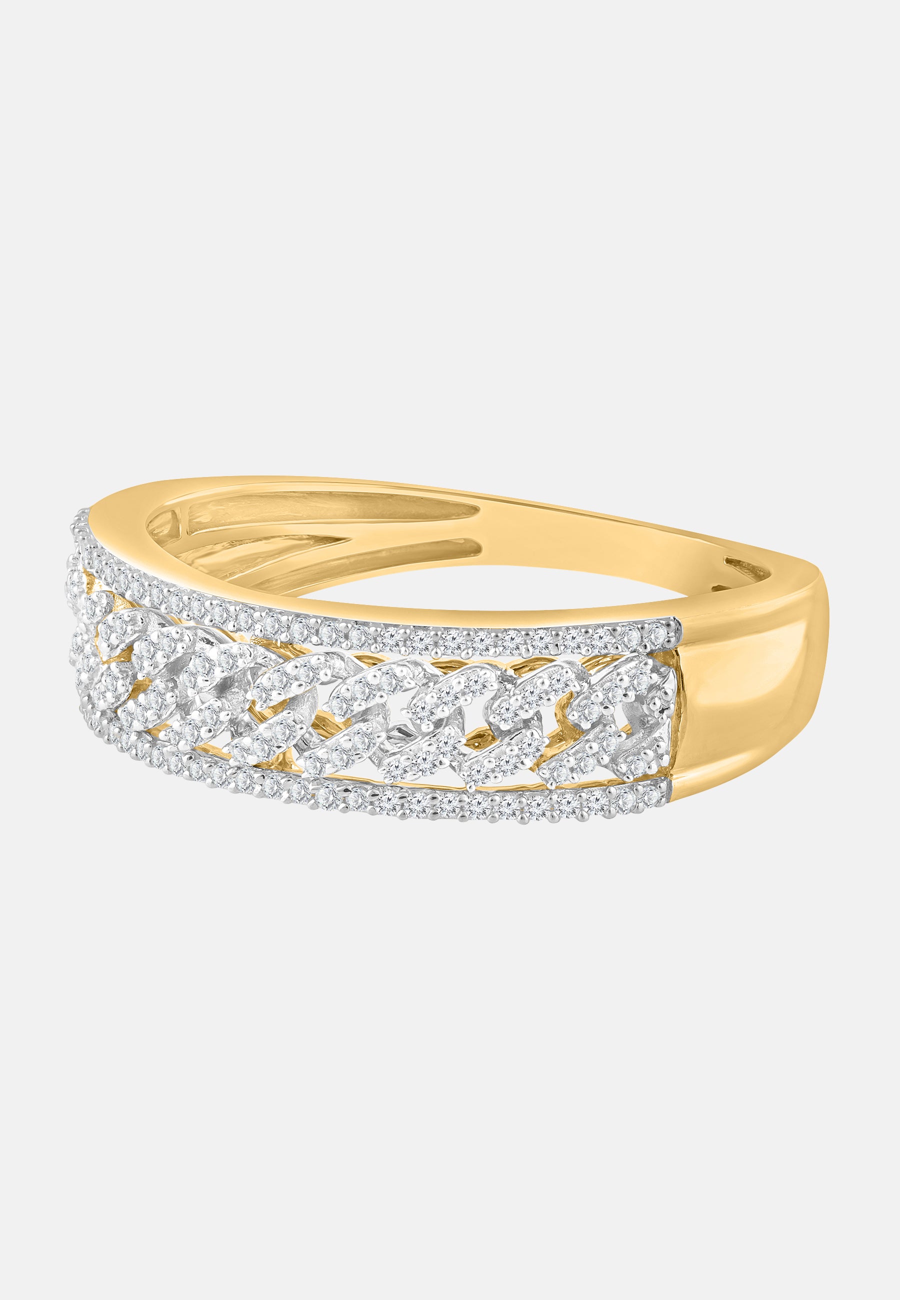 Ring aus 375 Gelbgold mit Diamant
