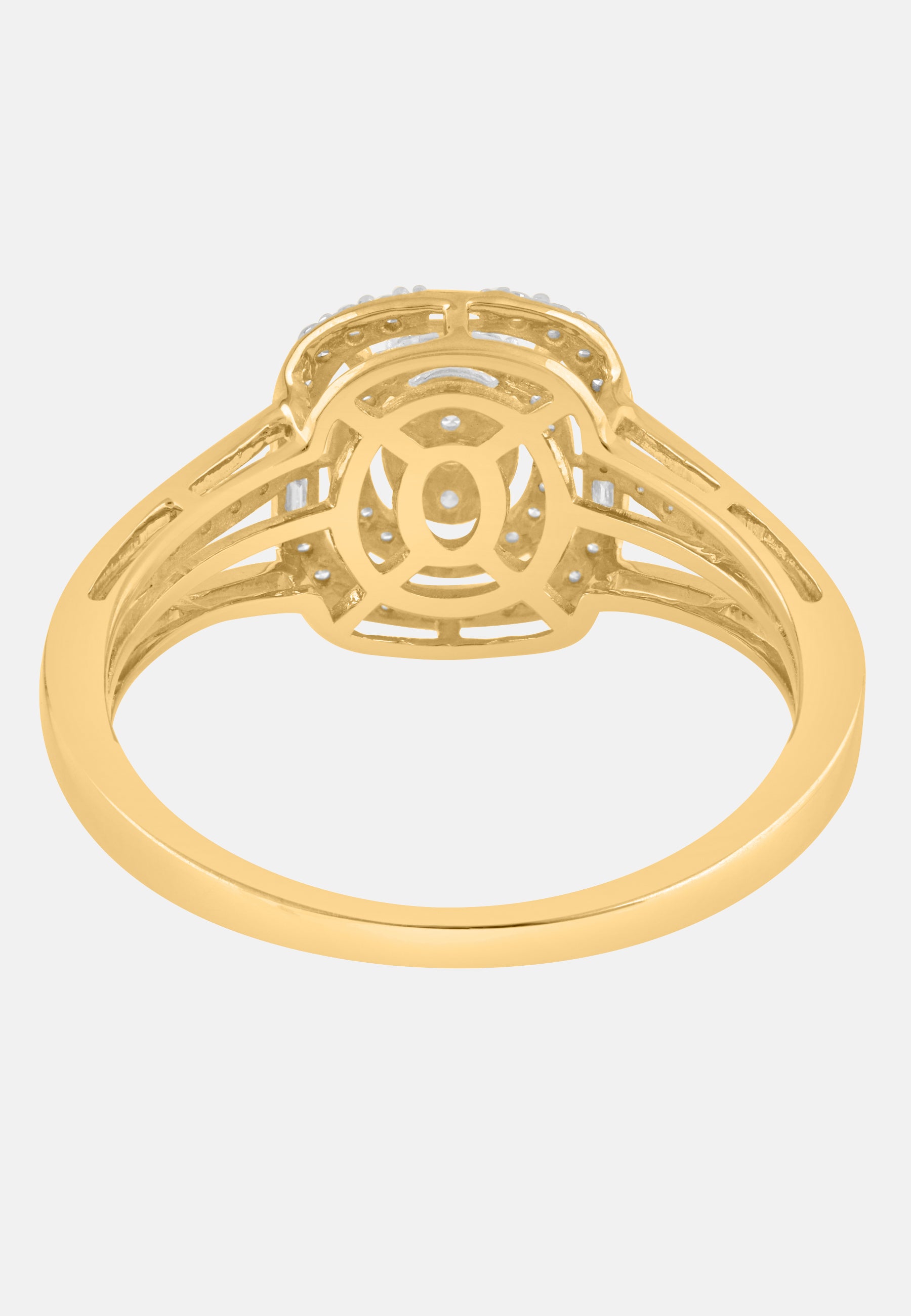 Ring aus 375 Gelbgold mit Diamant
