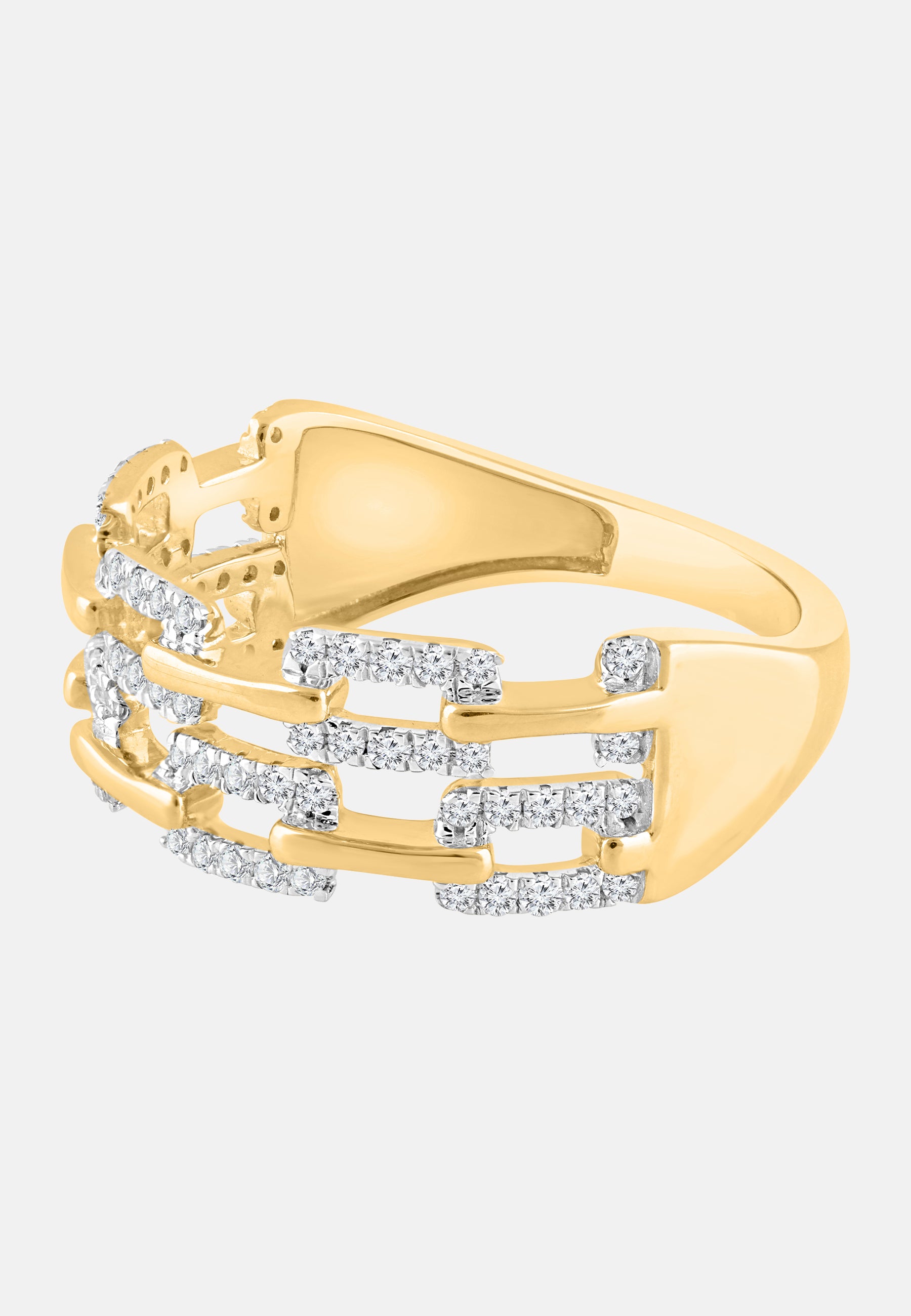 Ring aus 375 Gelbgold mit Diamant